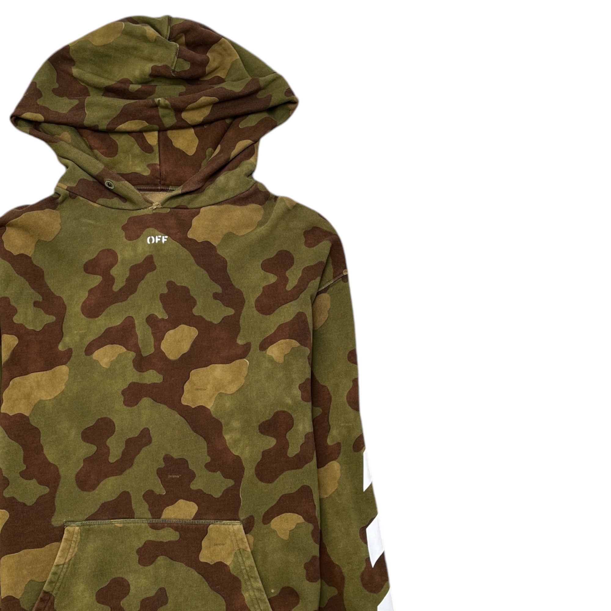 Men's Arrow Logo Hoodie Khaki Size XS