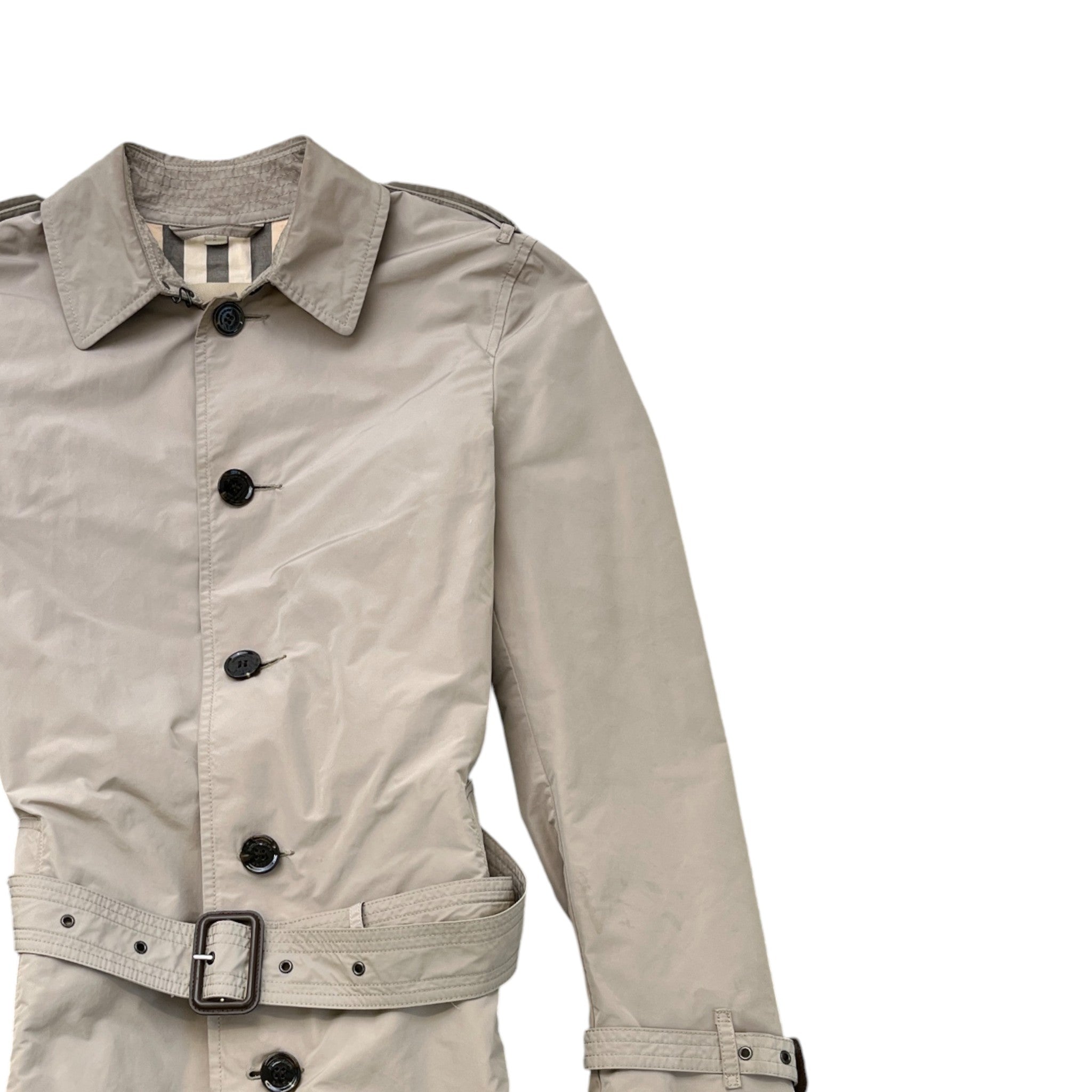 Men's Brit Trench Jacket Beige Size S