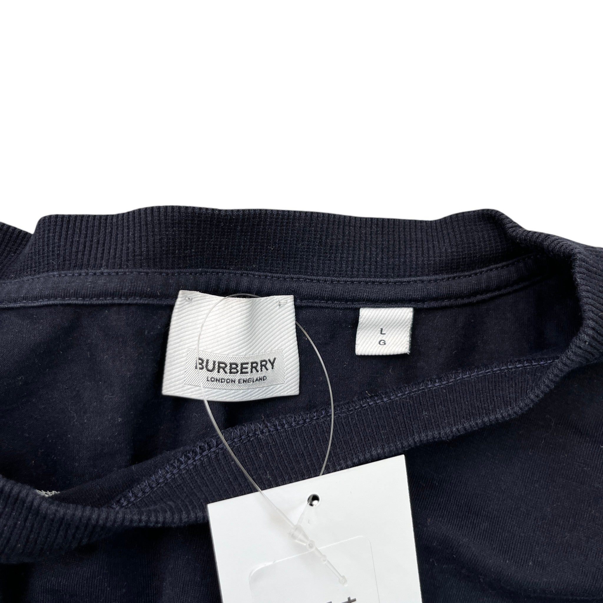 Men's Embroidered Logo T-Shirt Navy Size L