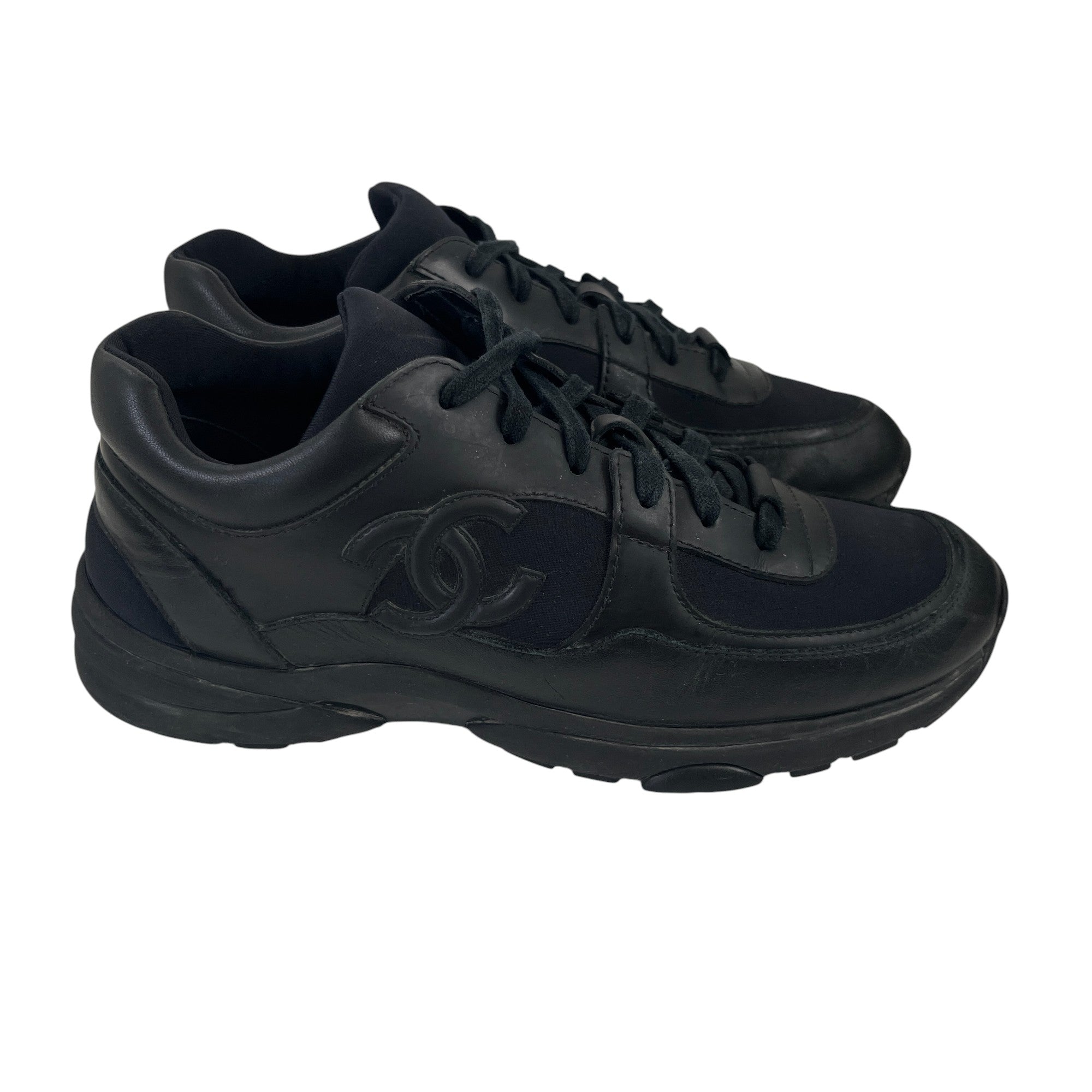 Men's Cc Logo Runner High Trainers Black Size EU 40 / UK 6