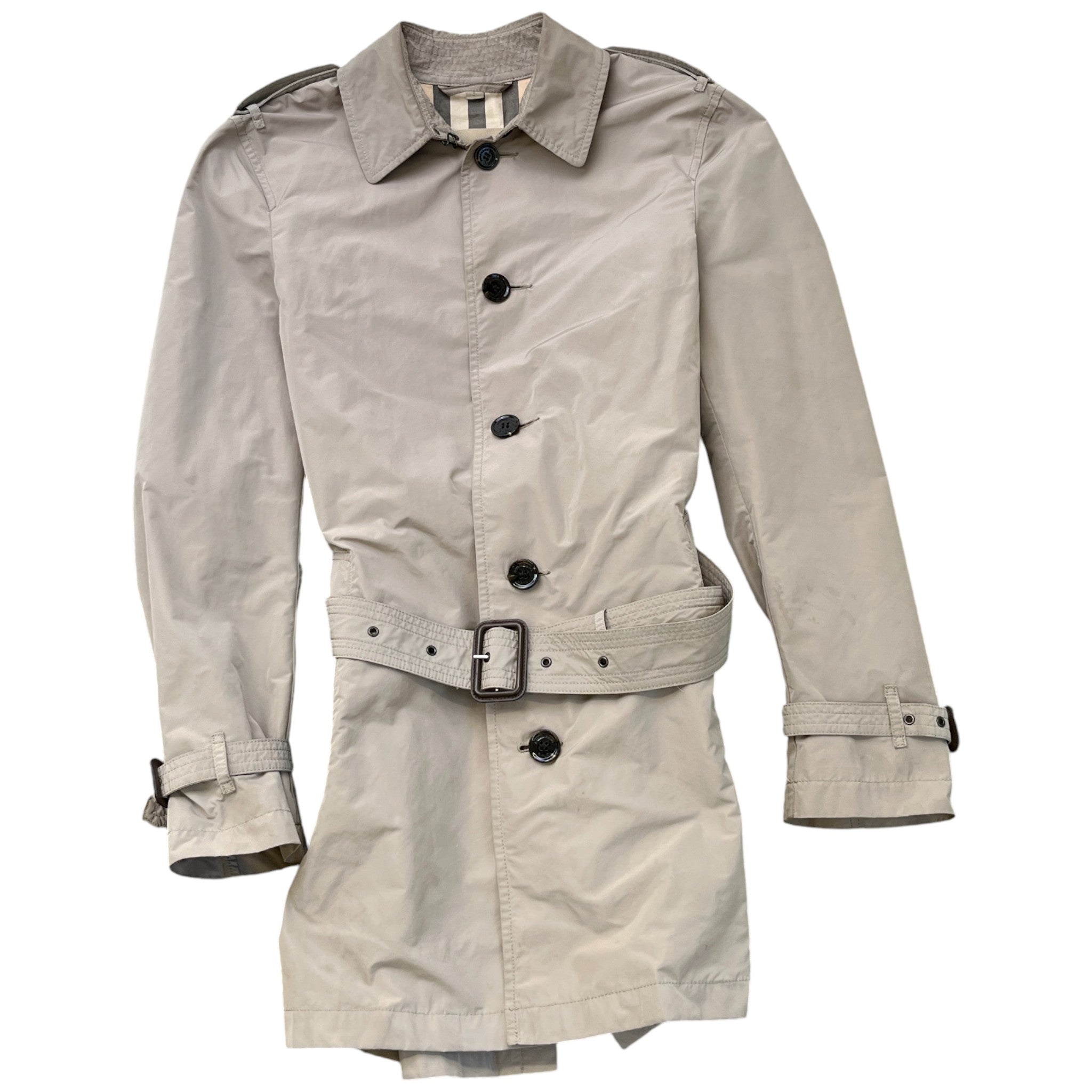 Men's Brit Trench Jacket Beige Size S