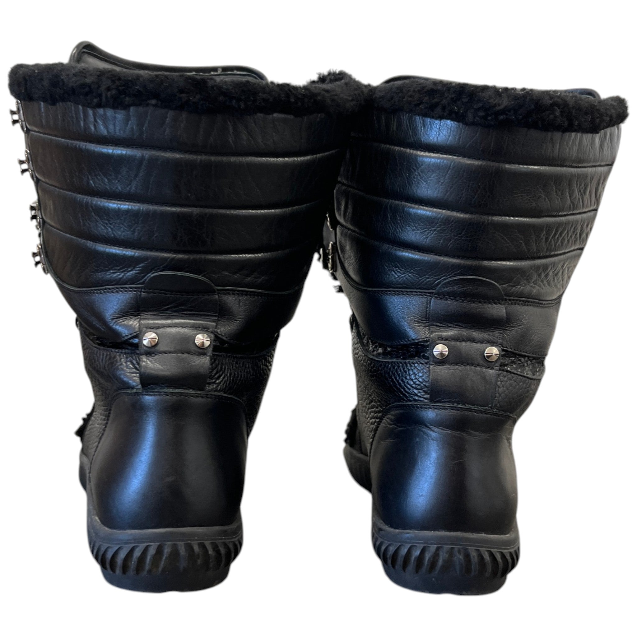 Men's 40 Below Fur Trimmed Boots Black Size EU 40.5 / UK 6.5