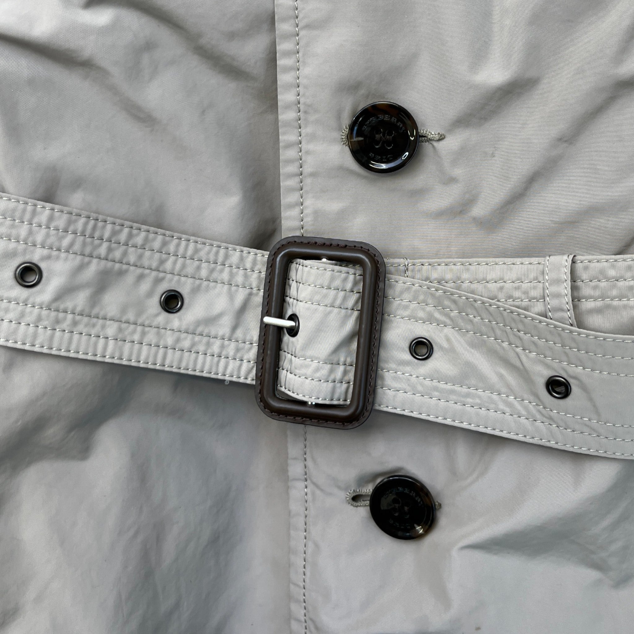 Men's Brit Trench Jacket Beige Size S