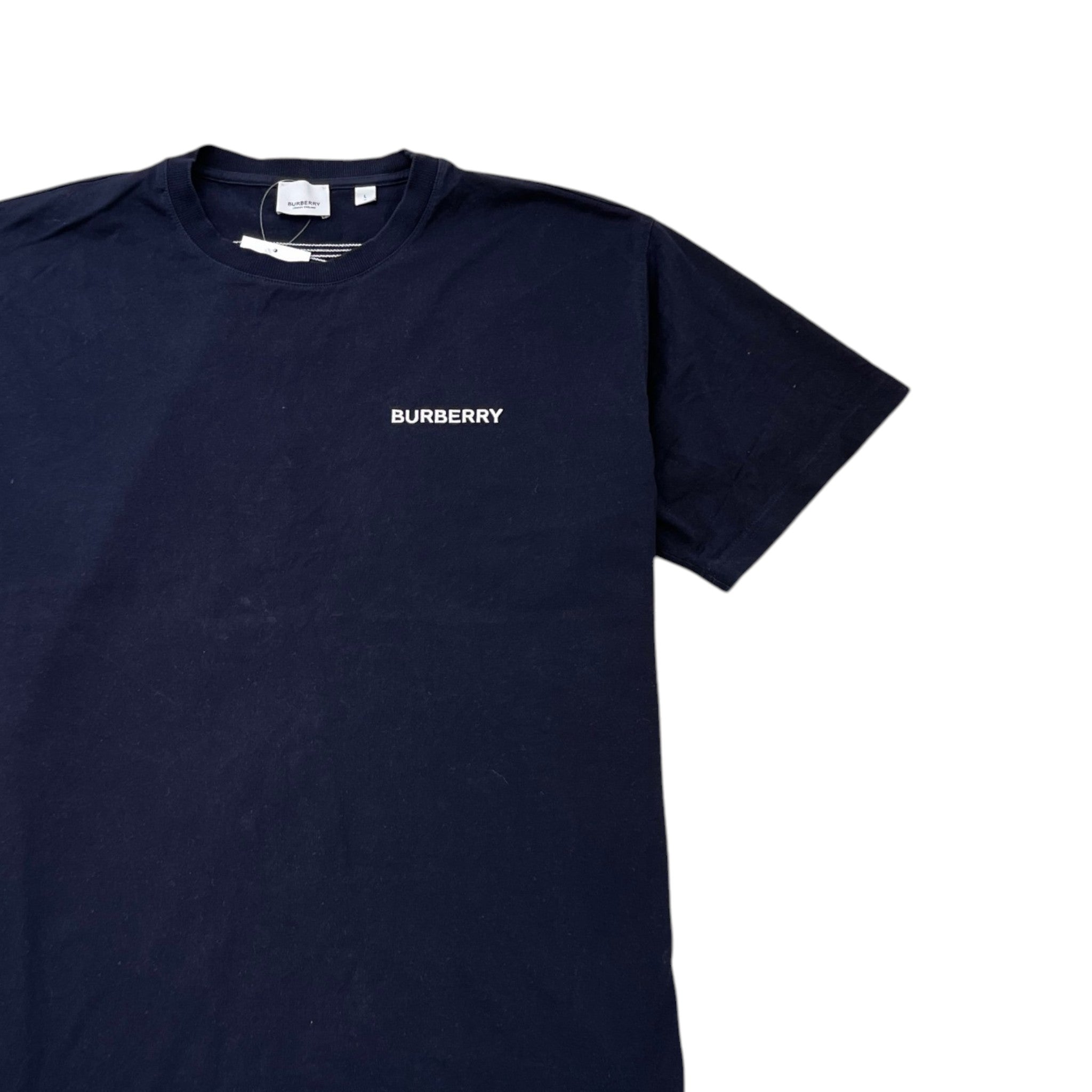Men's Embroidered Logo T-Shirt Navy Size L