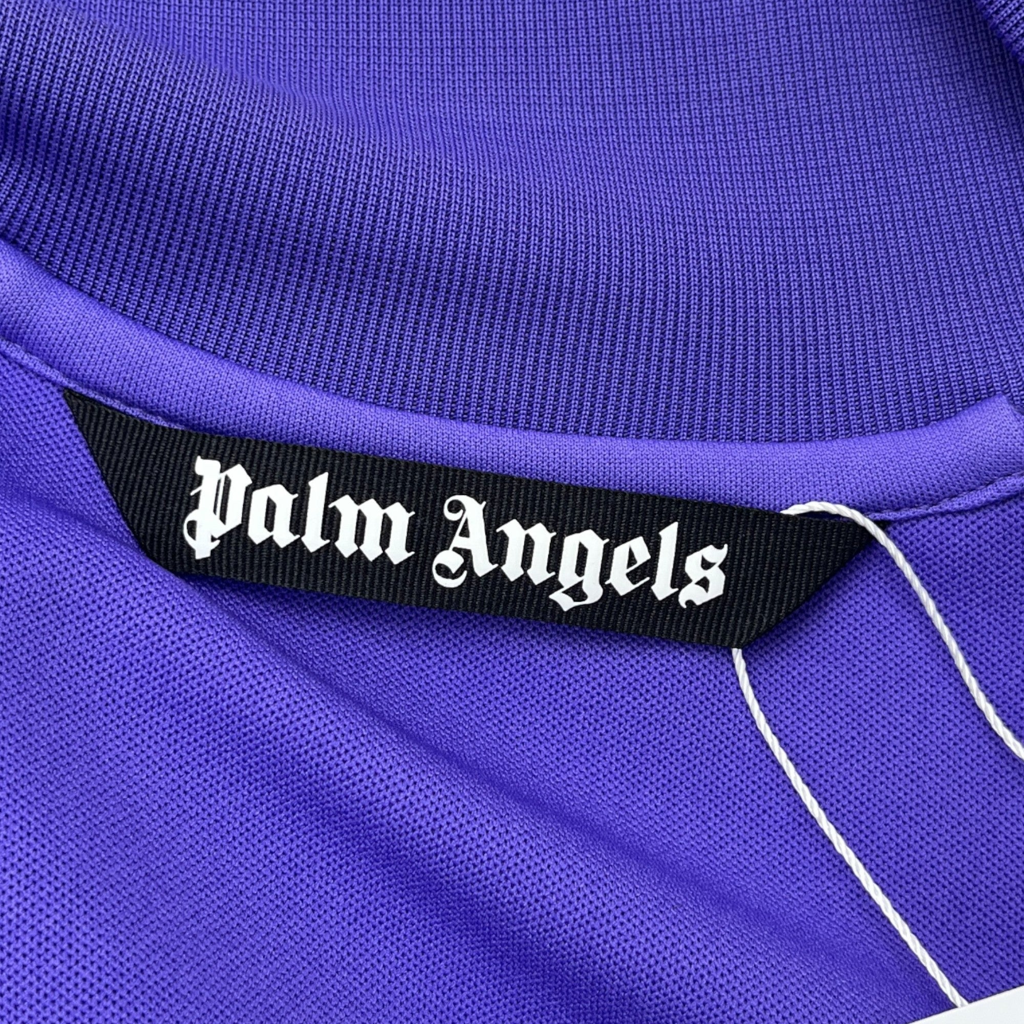 Men's Printed Logo Track Jacket Purple Size S
