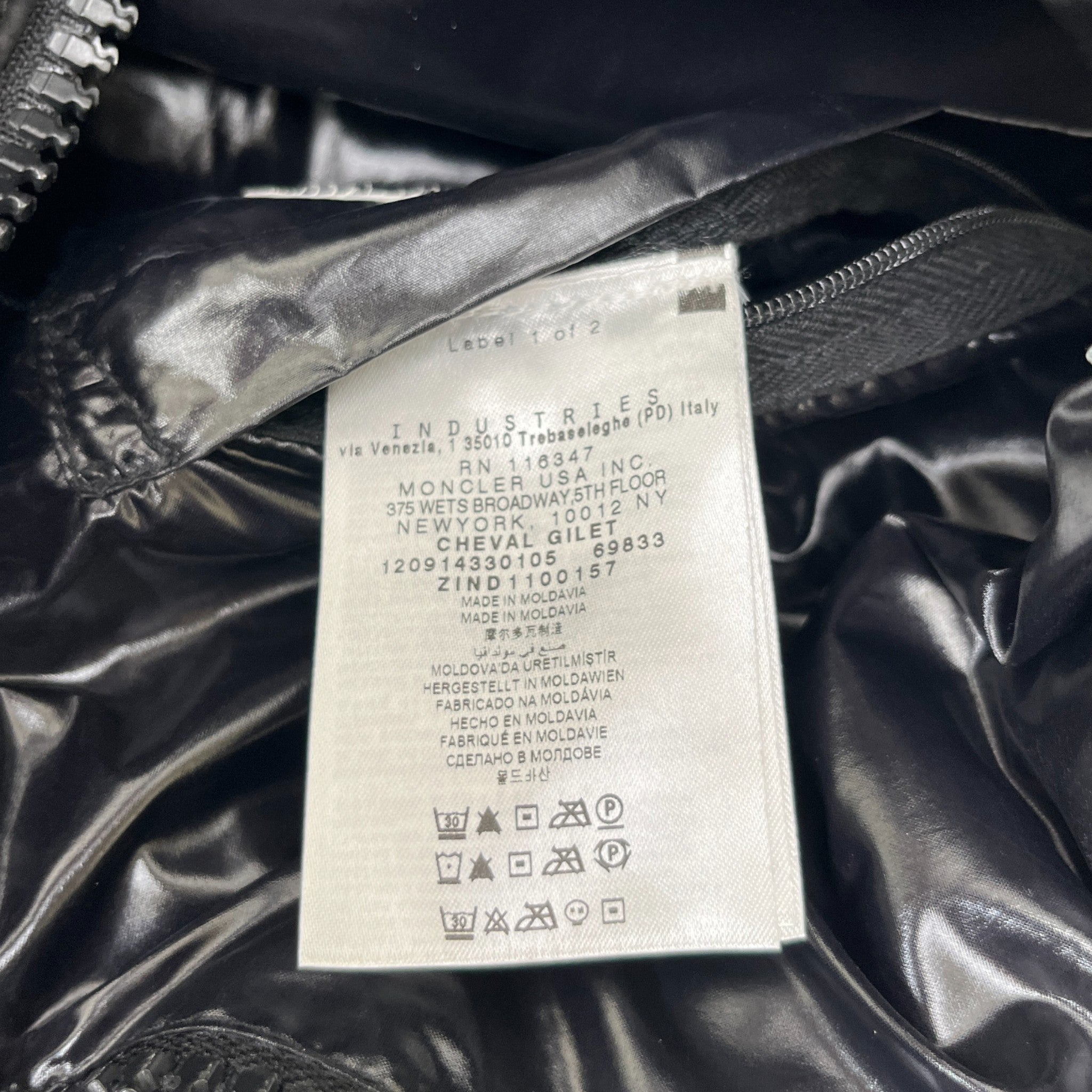 Men's Cheval Gilet Black Size 1 / S