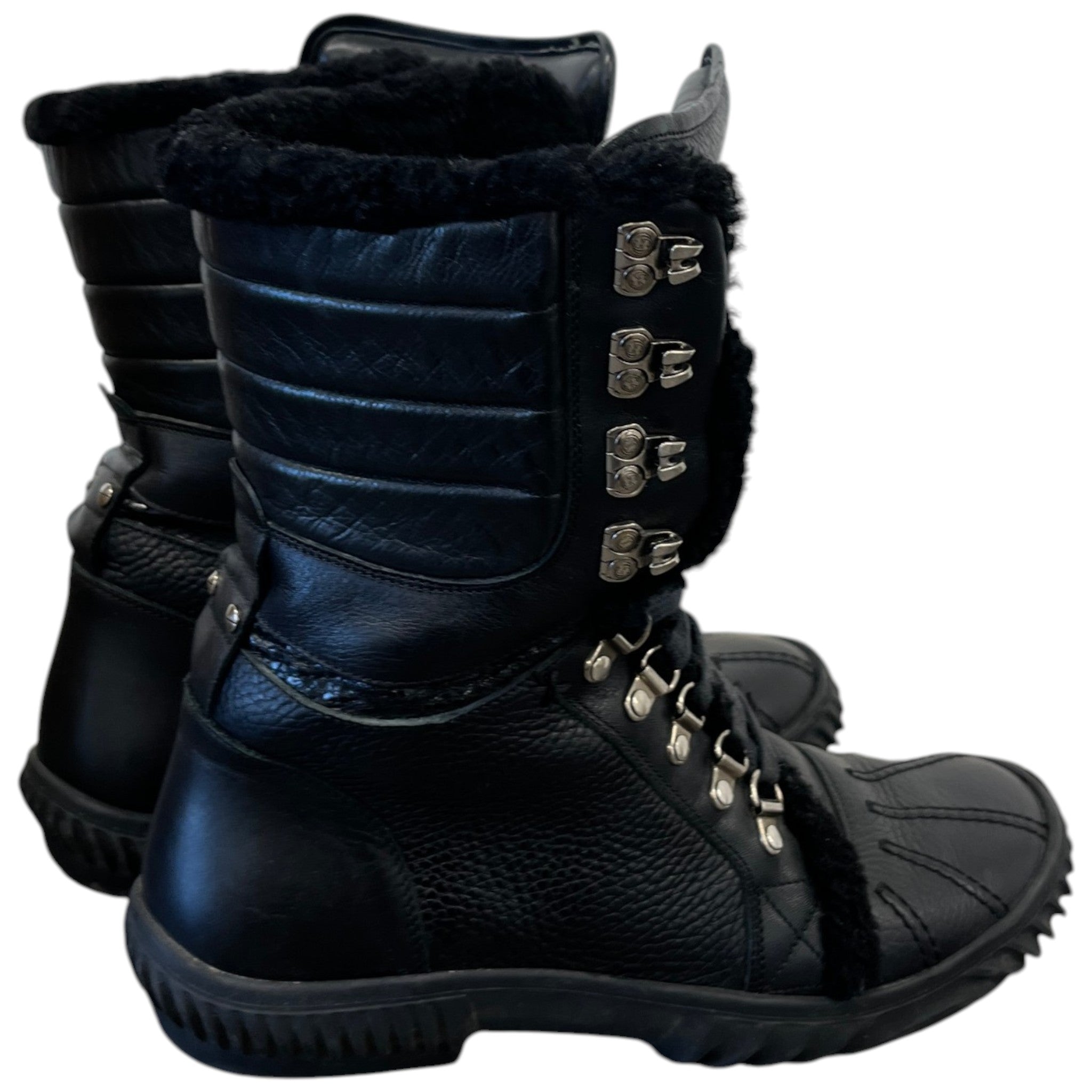 Men's 40 Below Fur Trimmed Boots Black Size EU 40.5 / UK 6.5