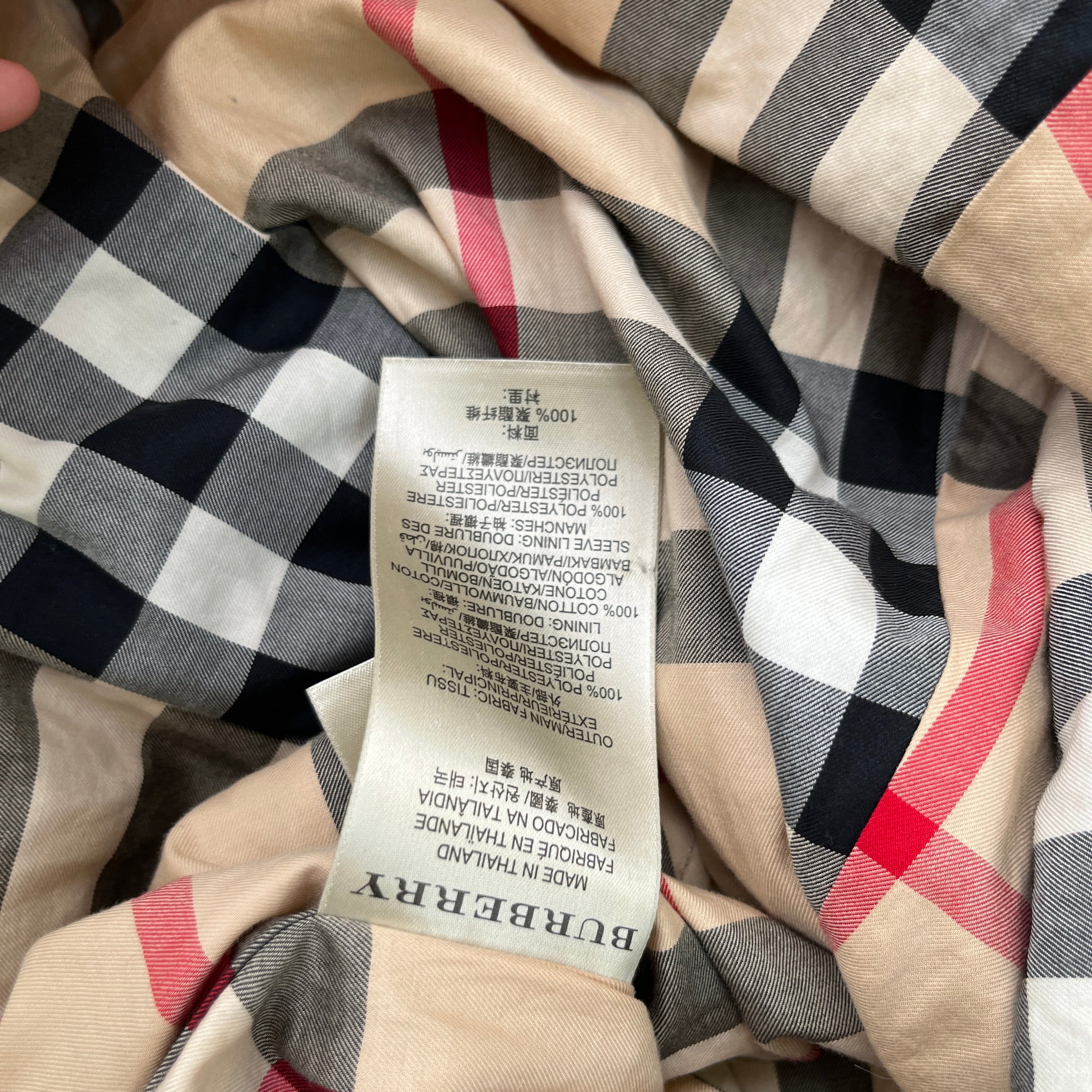 Men's Brit Trench Jacket Beige Size S