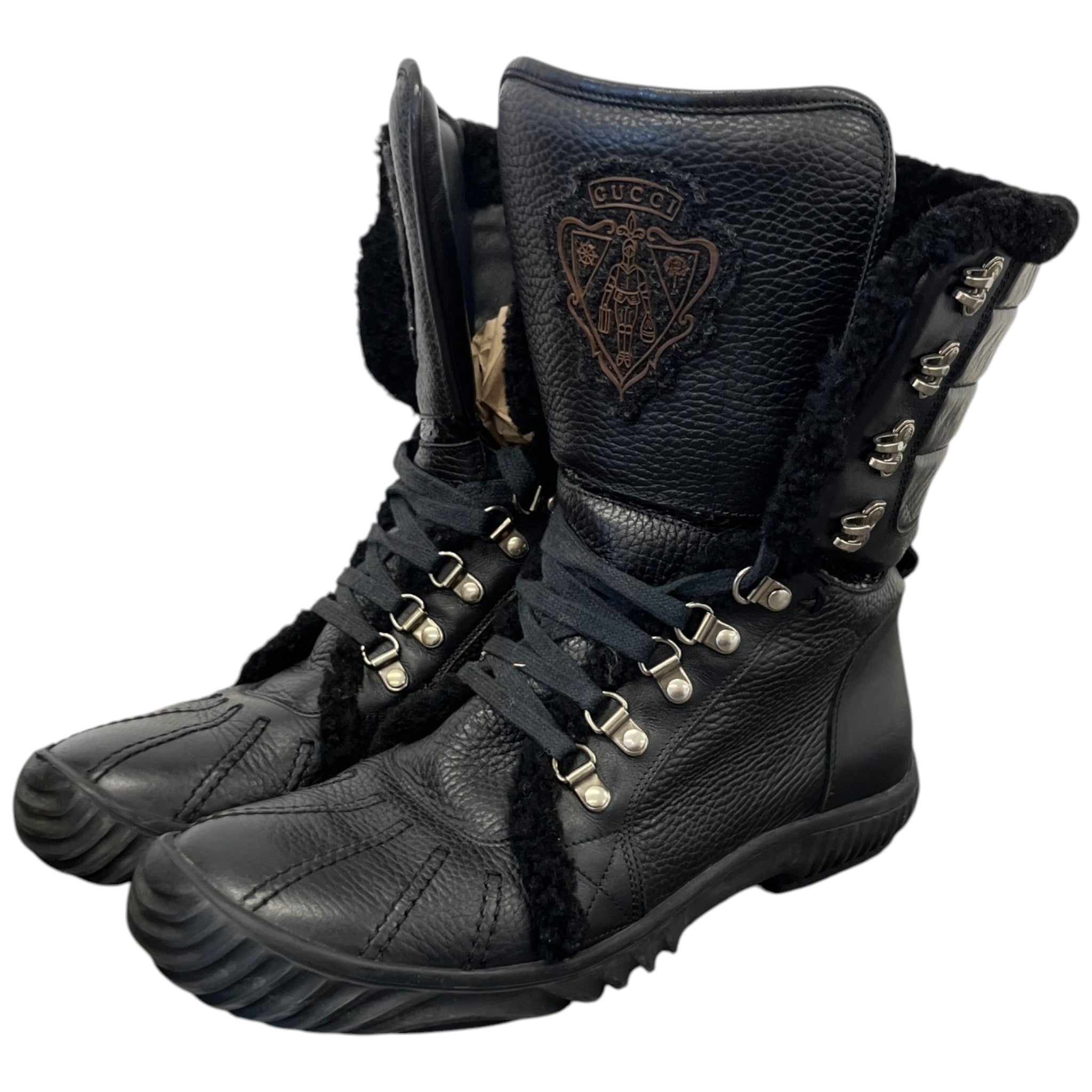 Men's 40 Below Fur Trimmed Boots Black Size EU 40.5 / UK 6.5