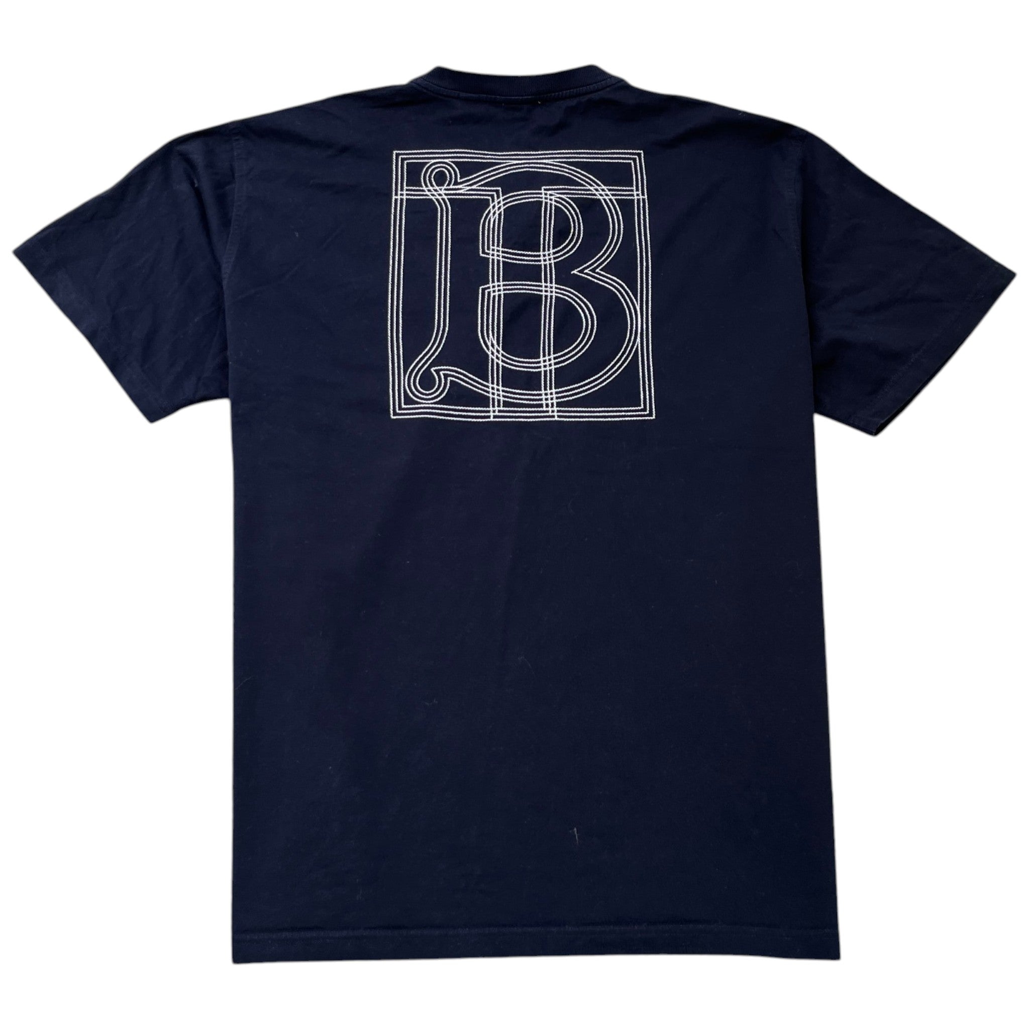 Men's Embroidered Logo T-Shirt Navy Size L