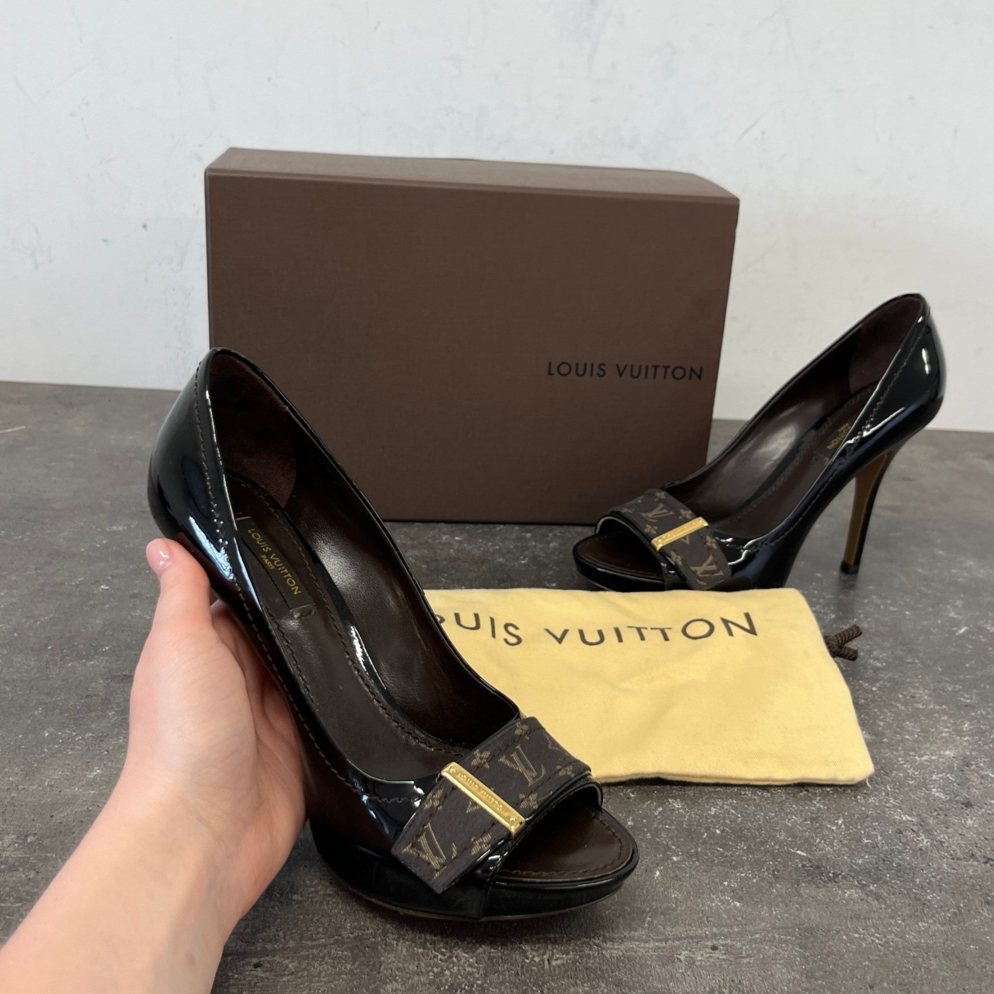 Women's Monogram Buci Heels Brown Size EU 36 / UK 3
