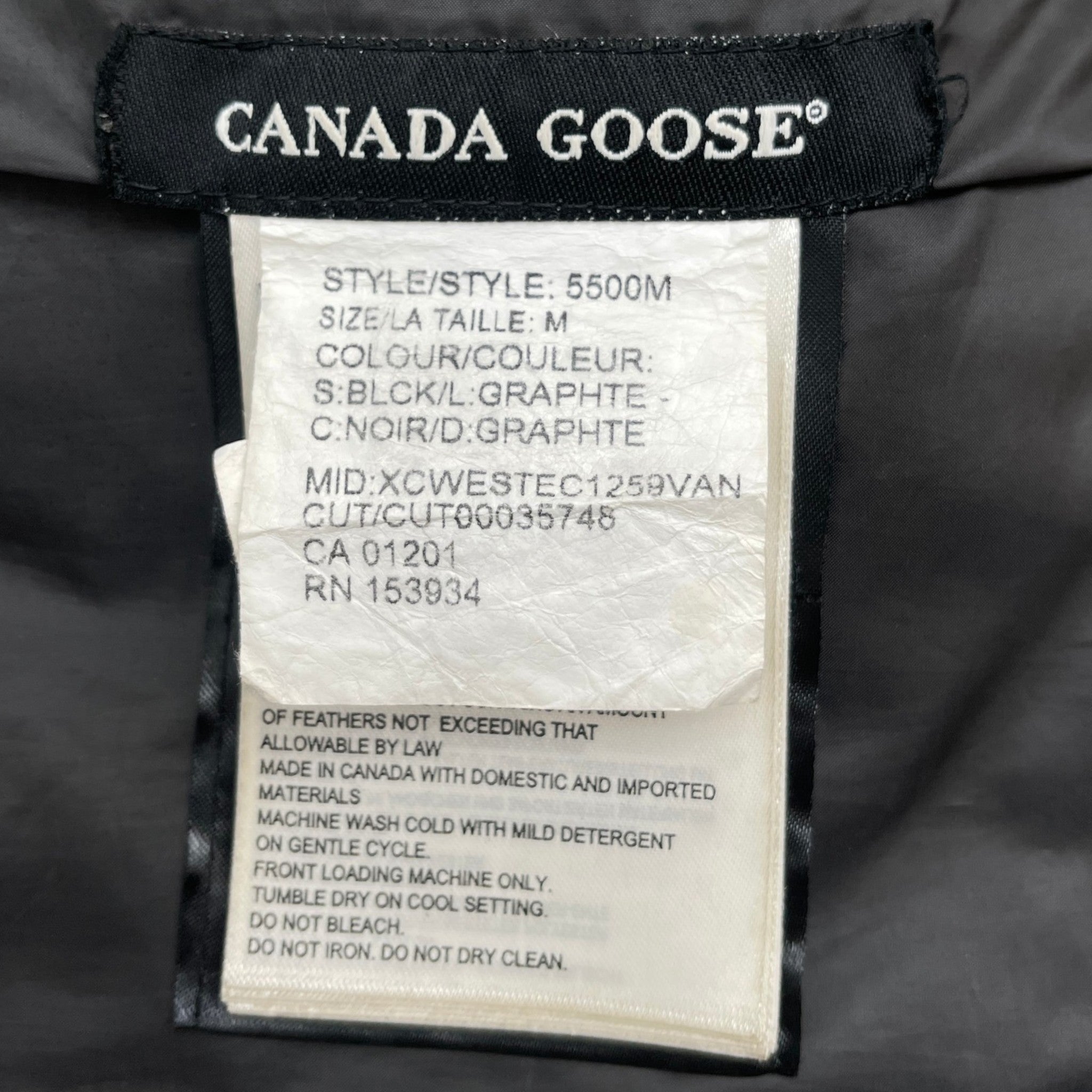 Men's Crofton Down Jacket Black Size M