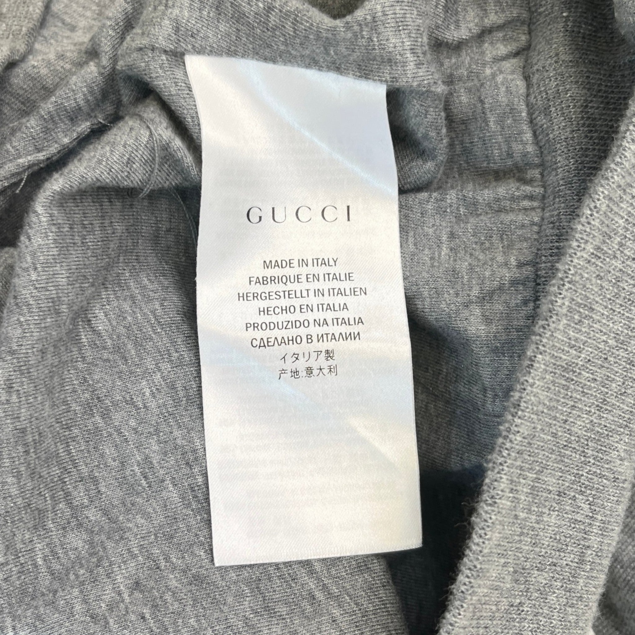 Men's Interlocking G Print Hoodie Grey Size M
