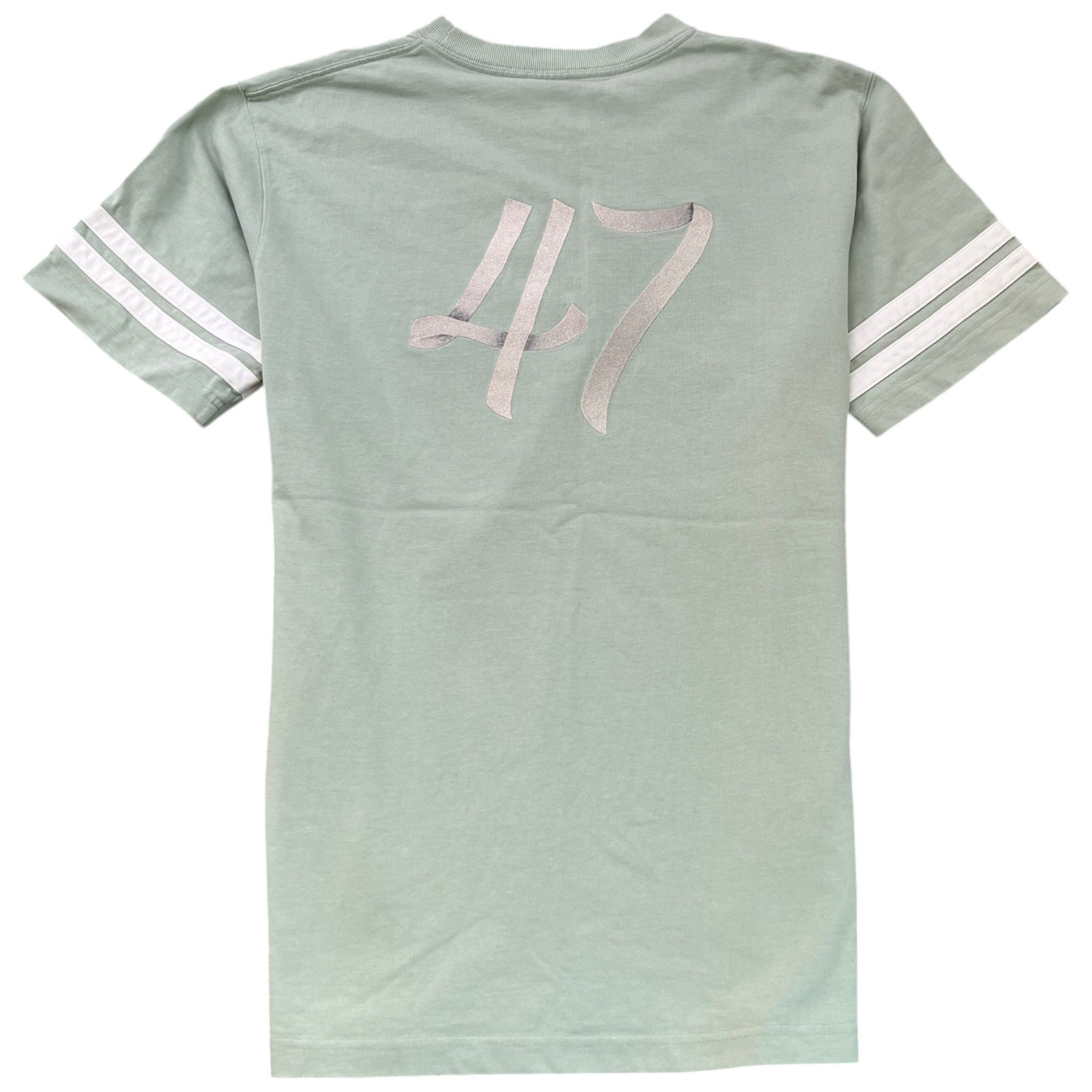 Men's Embroidered Logo Varisty T-Shirt Green Size L