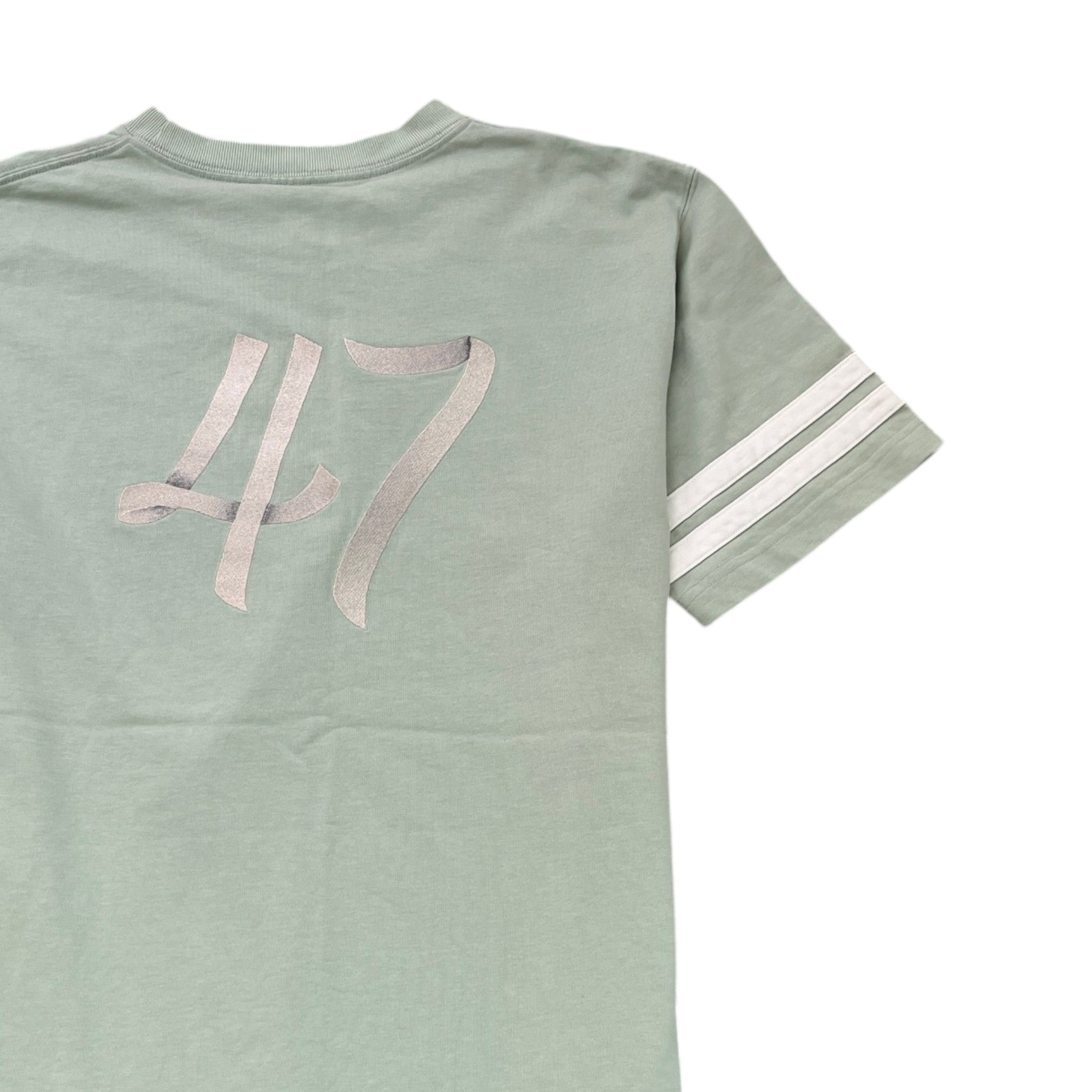 Men's Embroidered Logo Varisty T-Shirt Green Size L