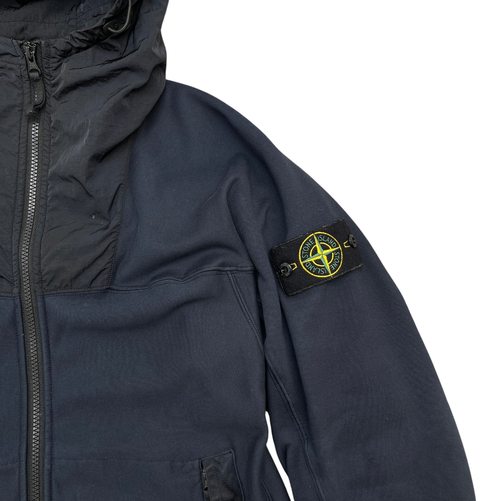 Men's Applique Logo Jacket Navy Size S
