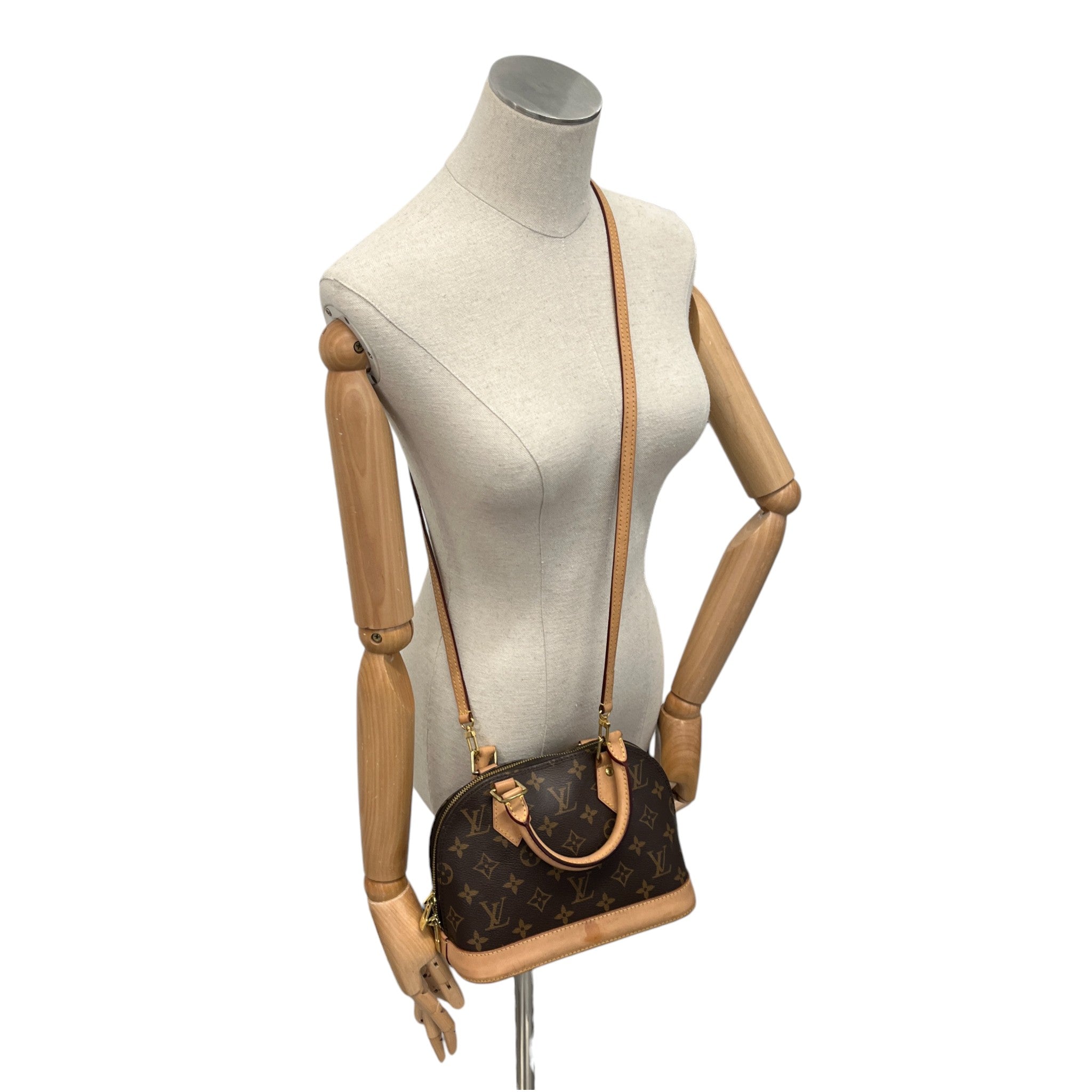 Women's Monogram Bb Alma Bag Brown