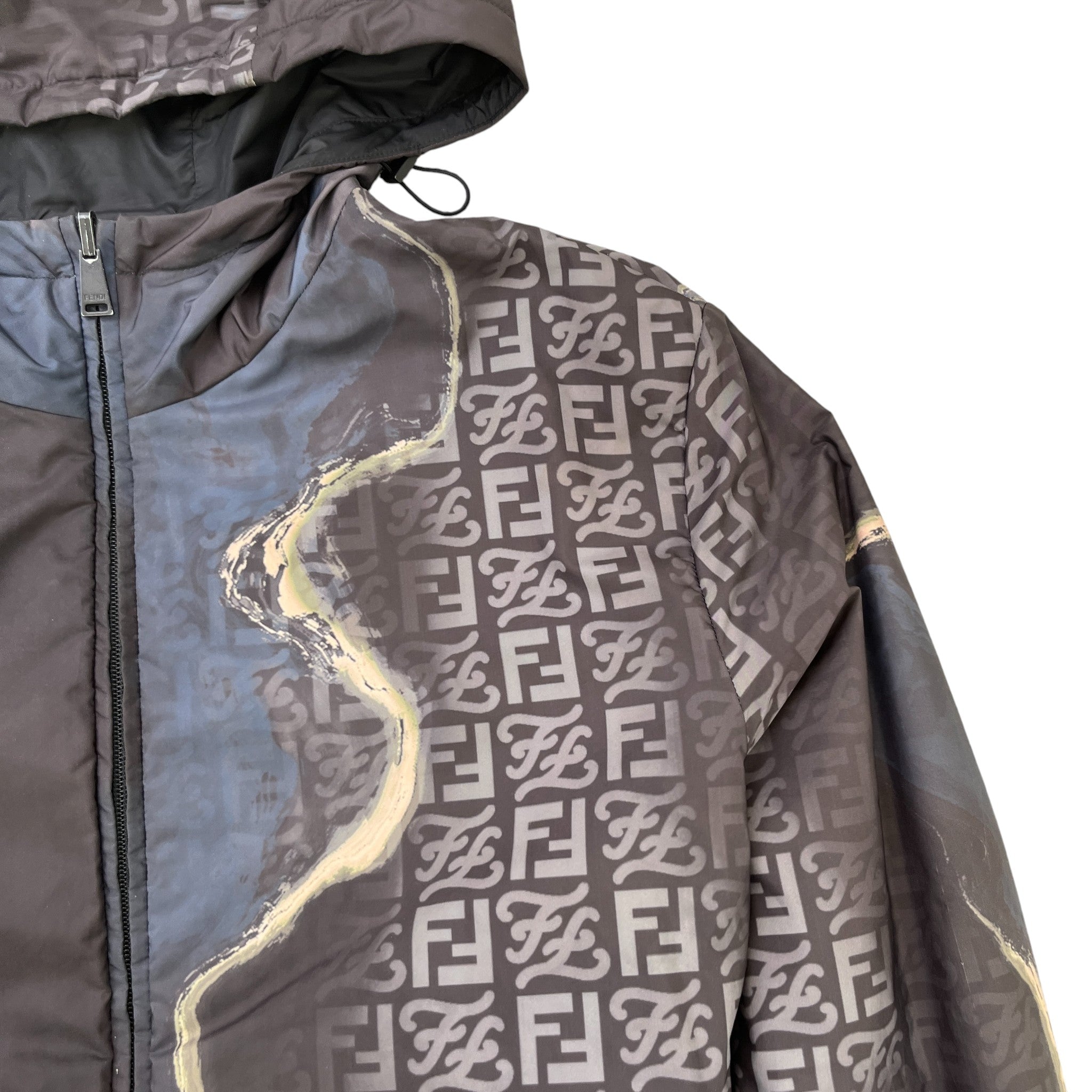 Men's Ff Reversible Windbreaker Multi-Coloured Size IT 52 / XL