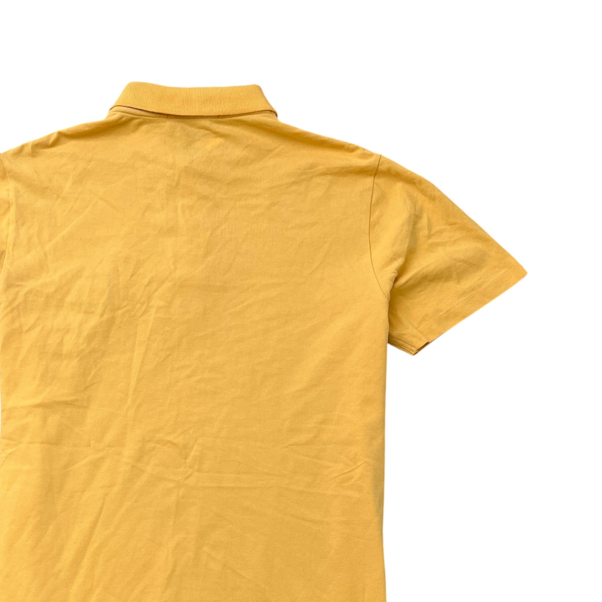 Men's Compass Logo Polo Shirt Yellow Size XL