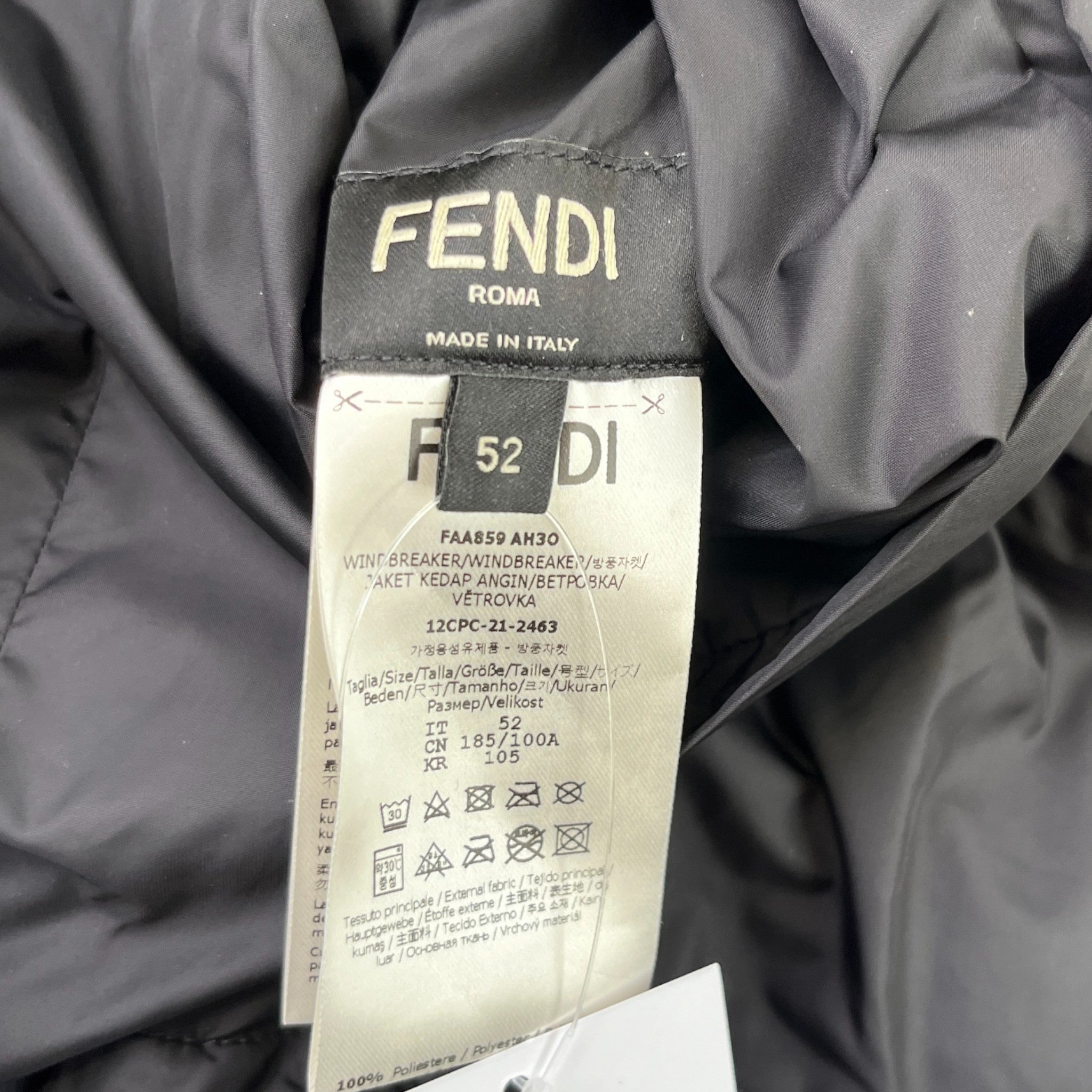 Men's Ff Reversible Windbreaker Multi-Coloured Size IT 52 / XL