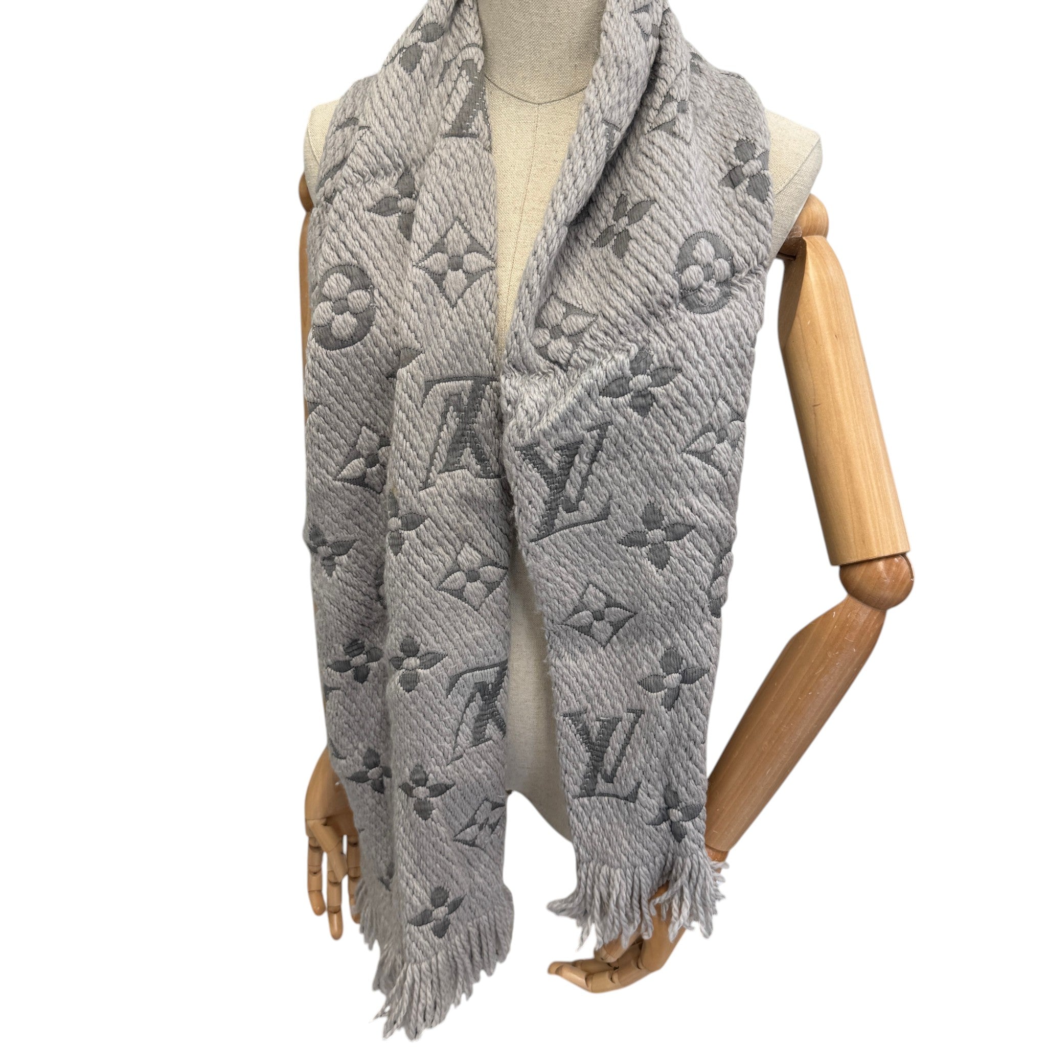 Women's Logomania Scarf Grey
