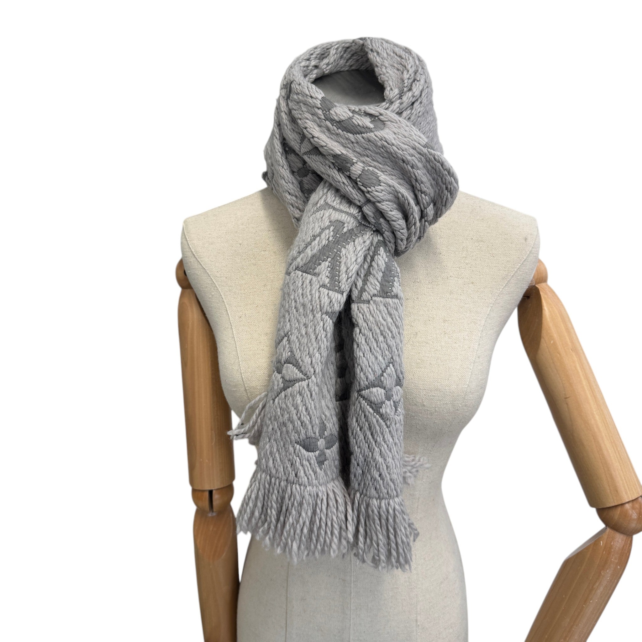 Women's Logomania Scarf Grey