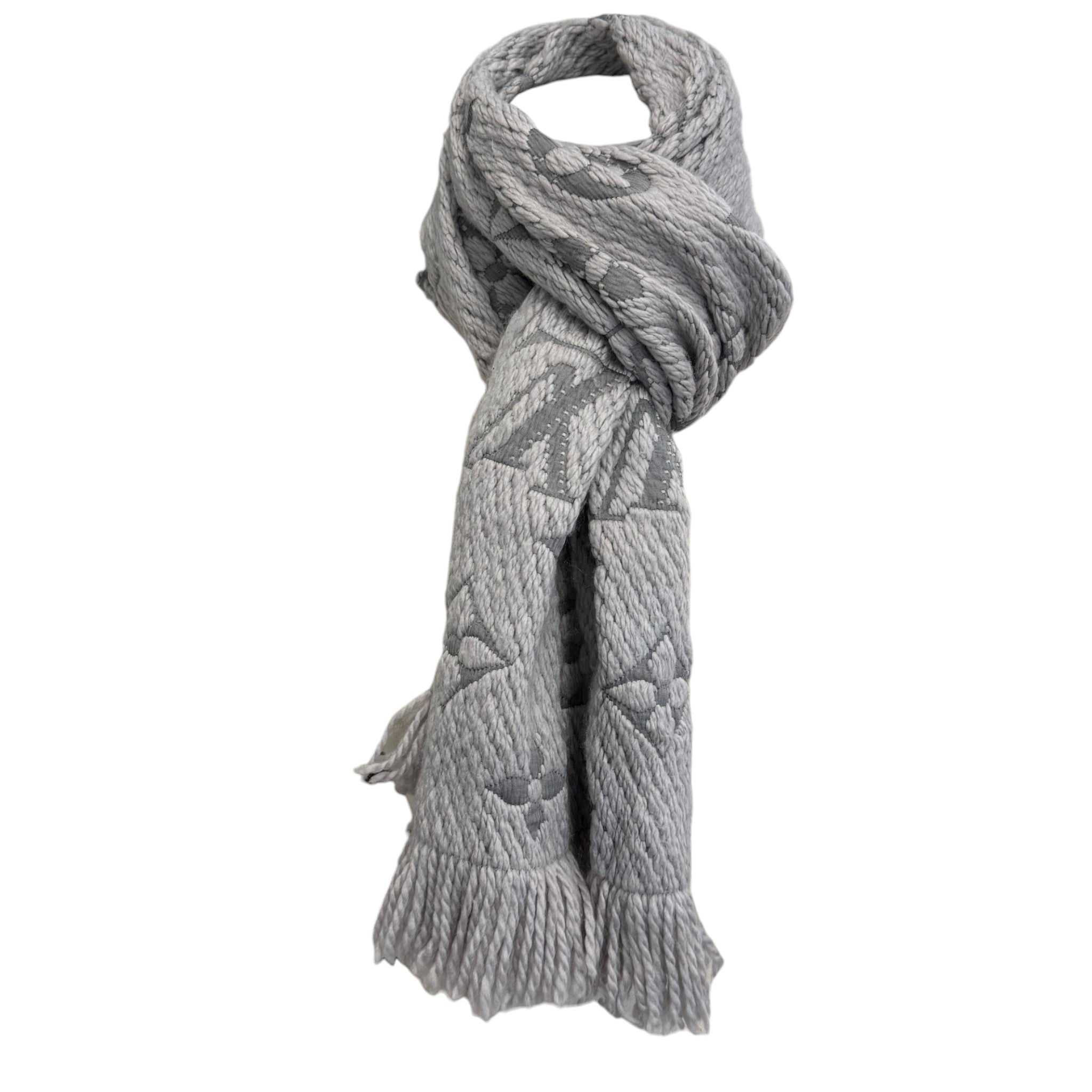 Women's Logomania Scarf Grey