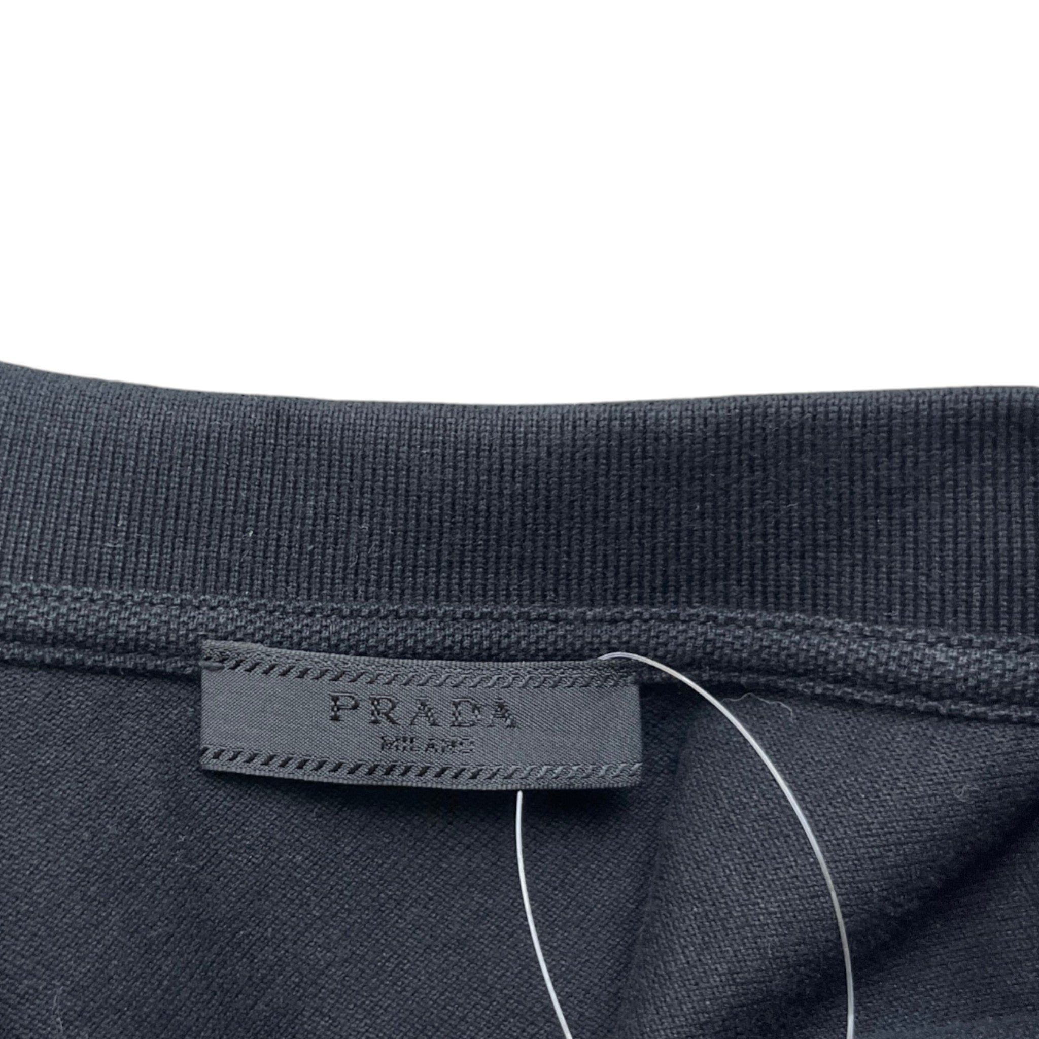 Men's Rubber Logo Polo Shirt Black Size S