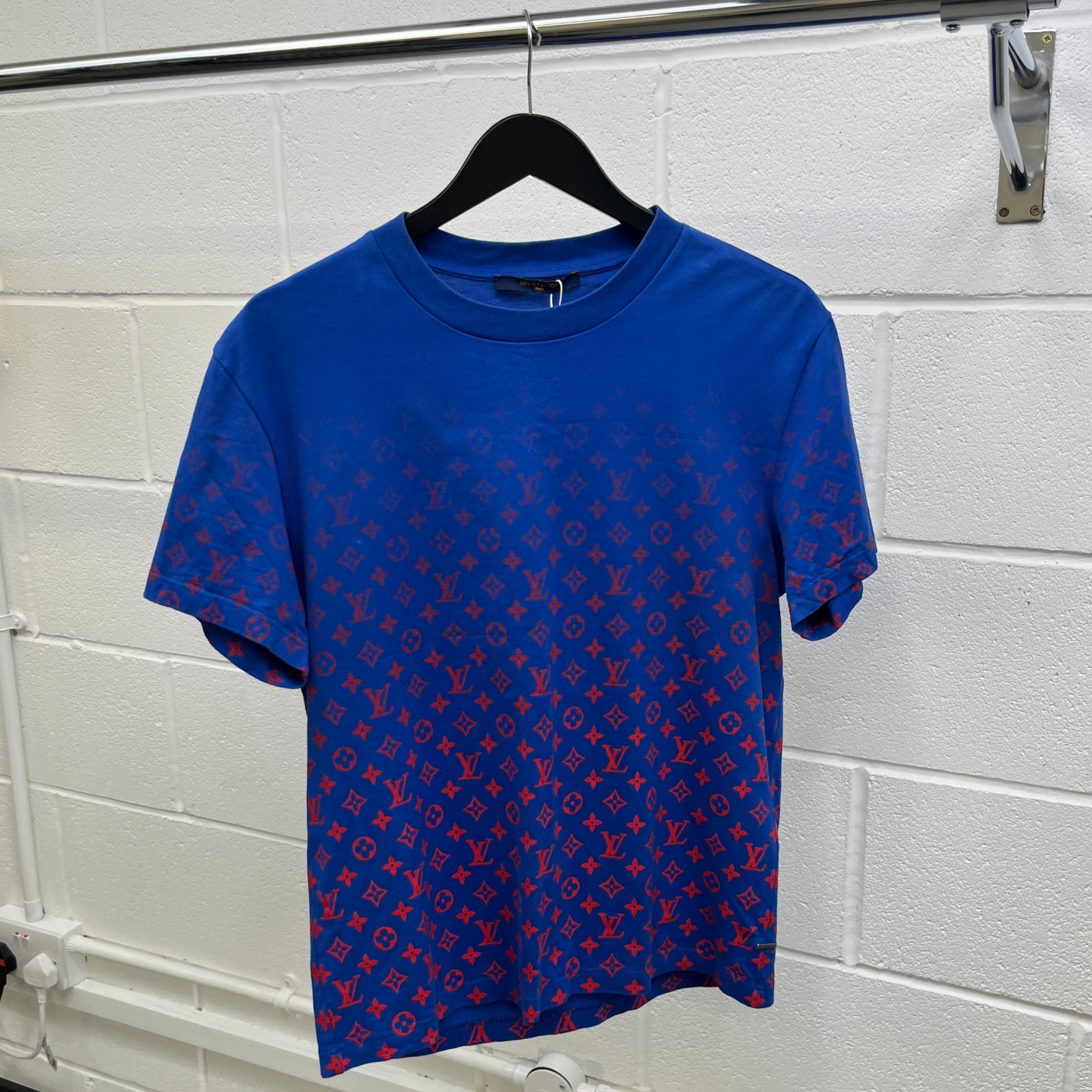 Men's Monogram Gradient T-Shirt Navy Size S