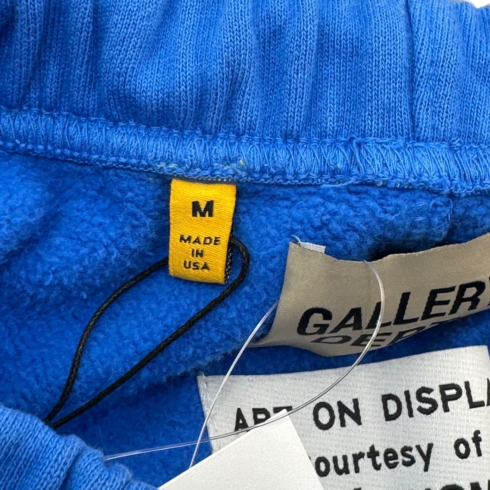 Men's Logo Patch Joggers Blue Size M