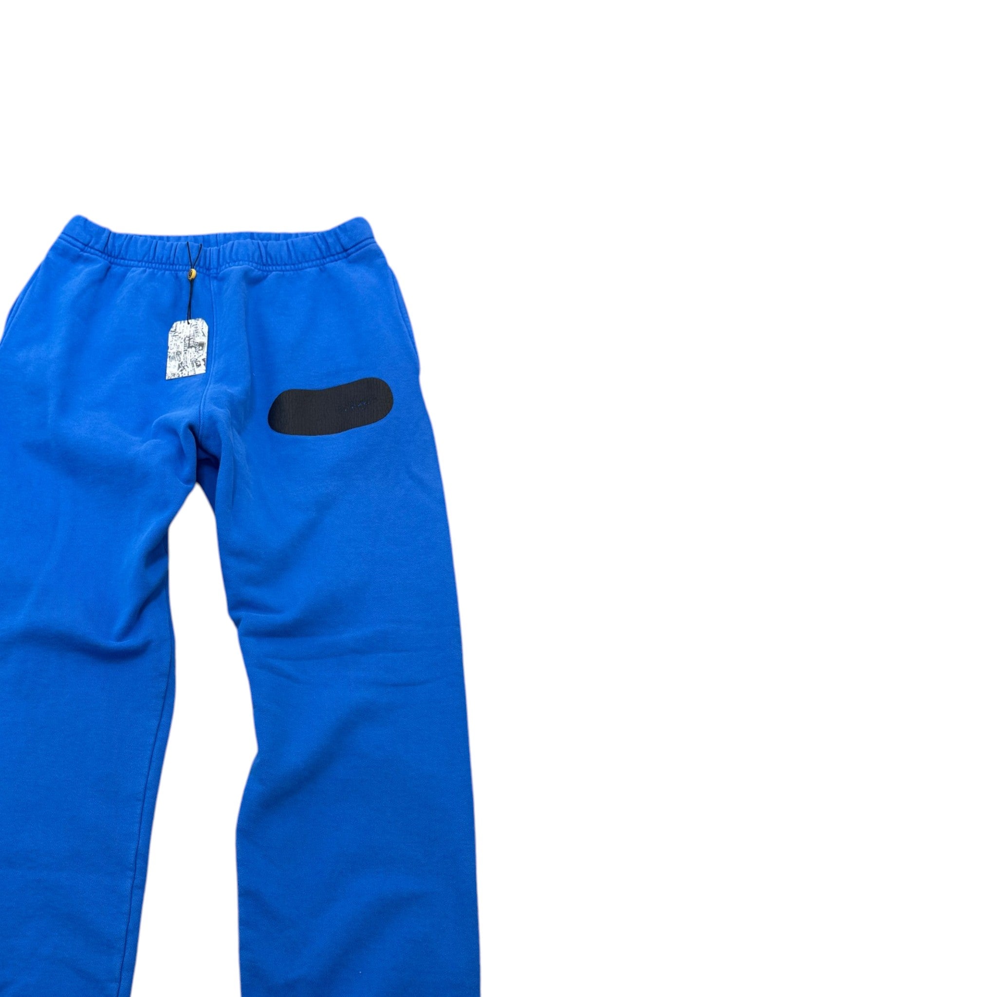 Men's Logo Patch Joggers Blue Size M