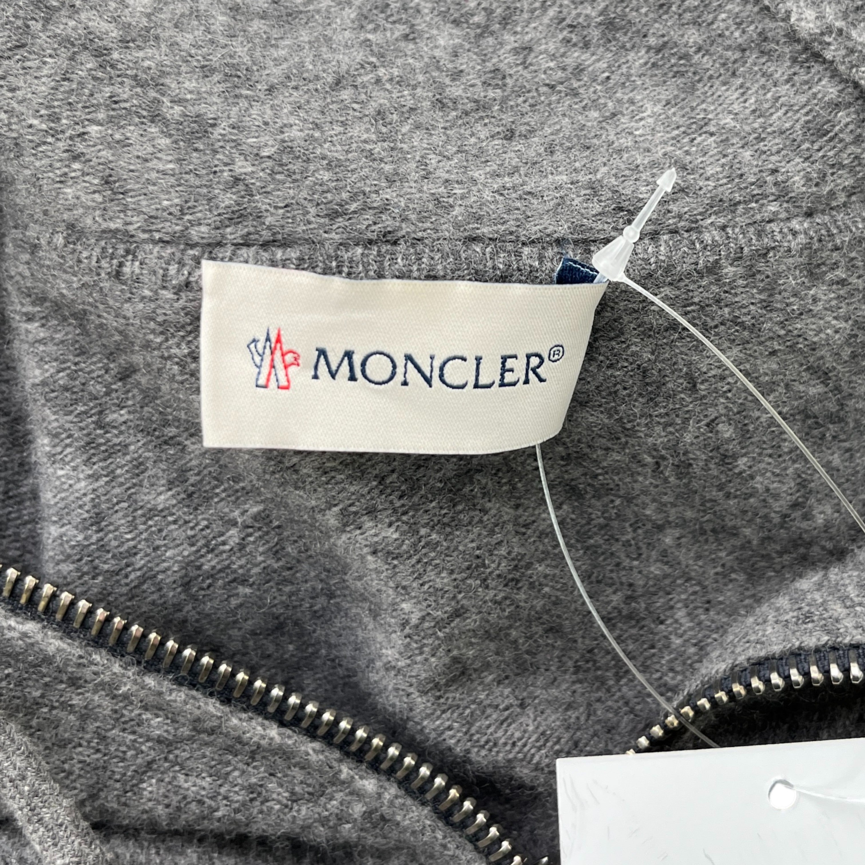 Men's Maglione Tricot Cardigan Grey Size XXL