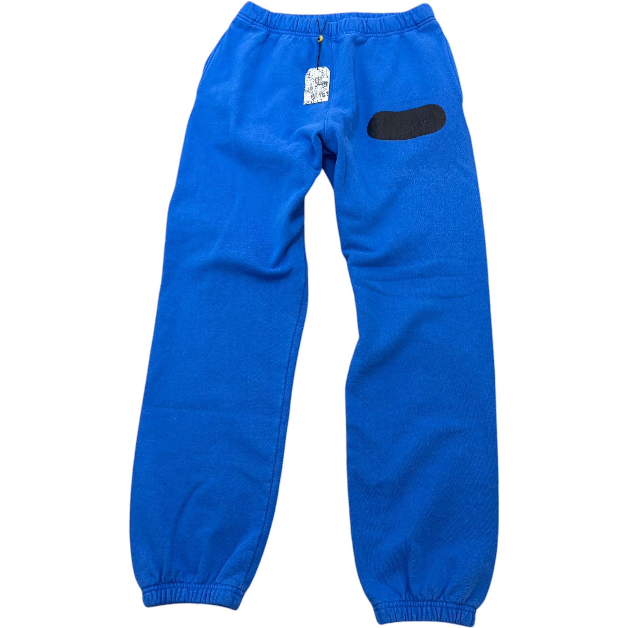 Men's Logo Patch Joggers Blue Size M