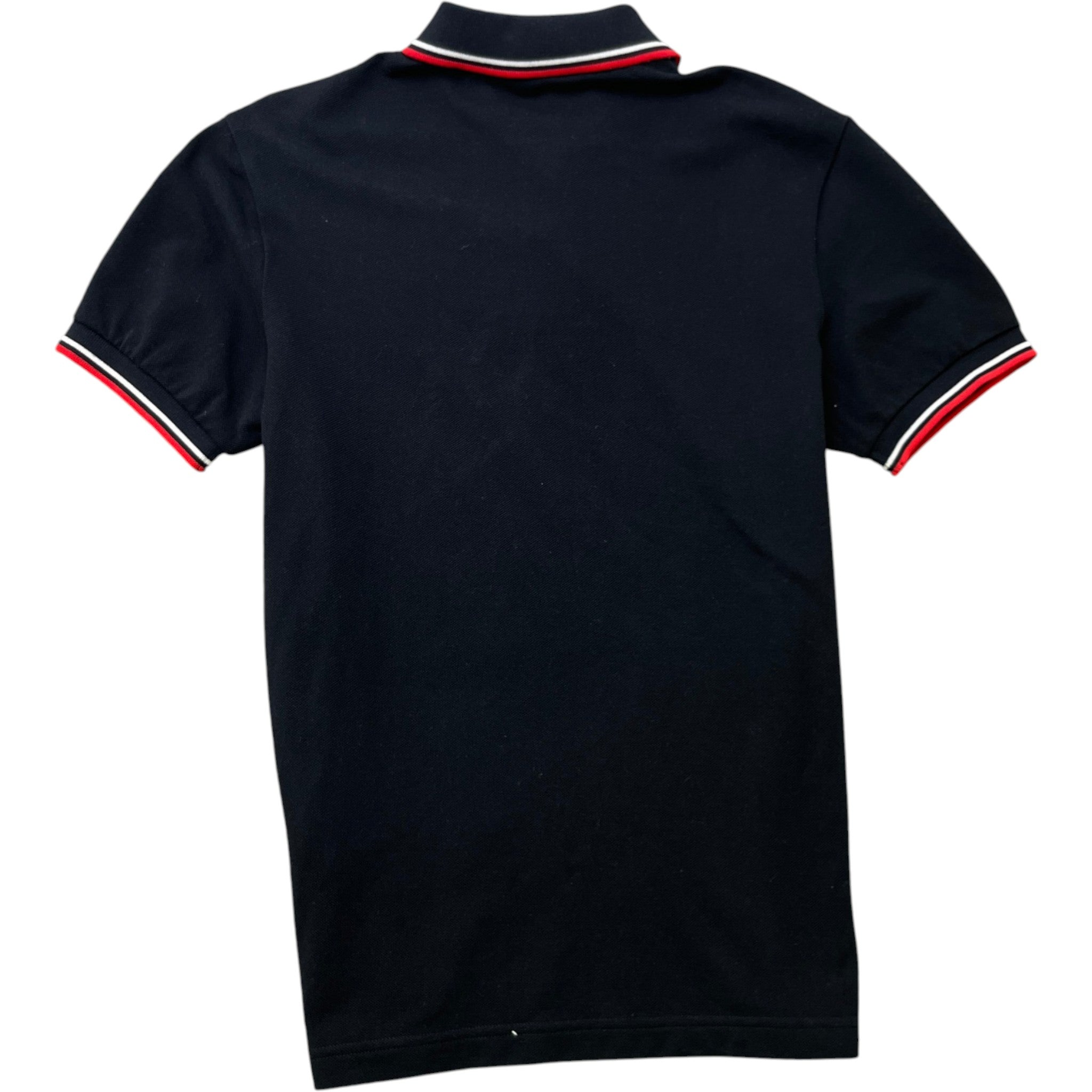 Men's Rubber Logo Polo Shirt Black Size S