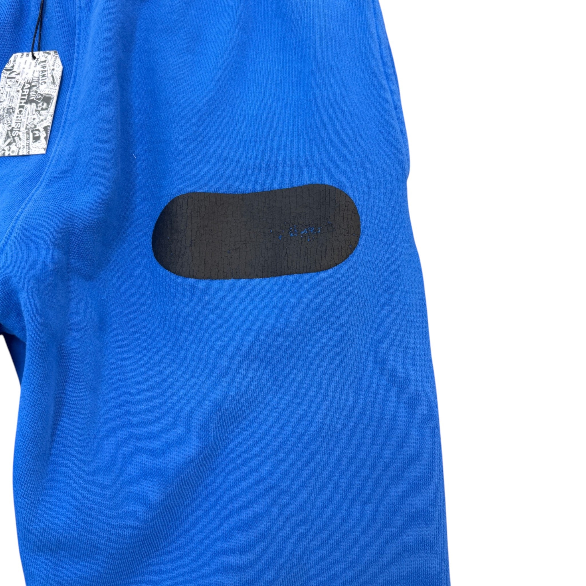 Men's Logo Patch Joggers Blue Size M