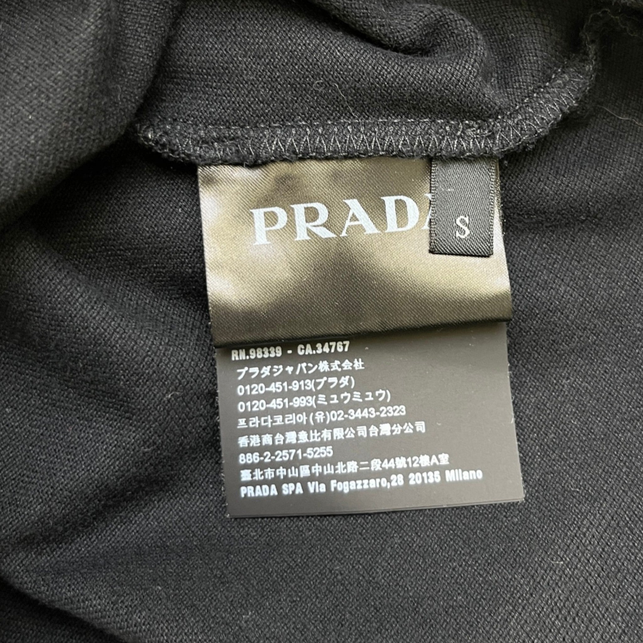 Men's Rubber Logo Polo Shirt Black Size S