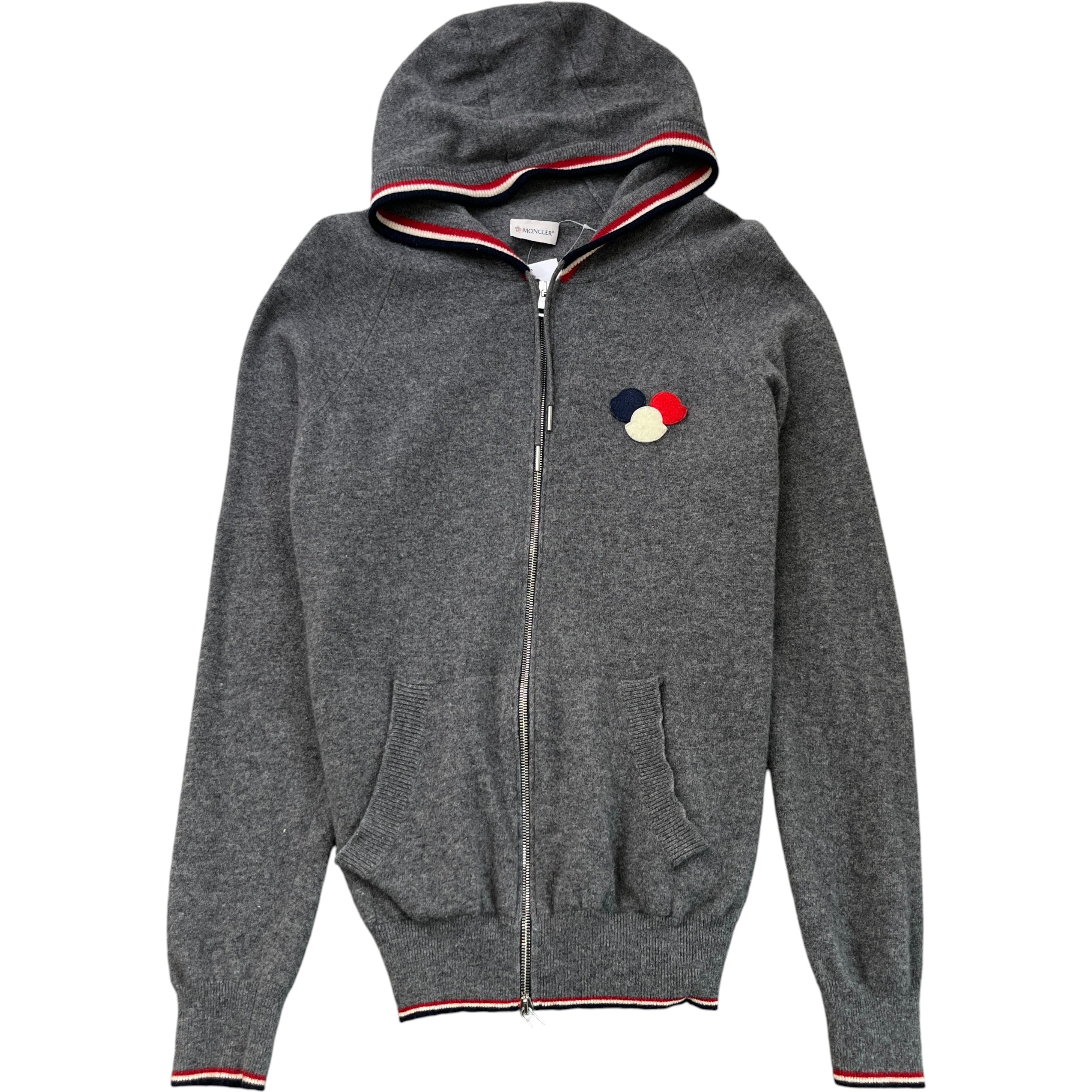 Men's Maglione Tricot Cardigan Grey Size XXL