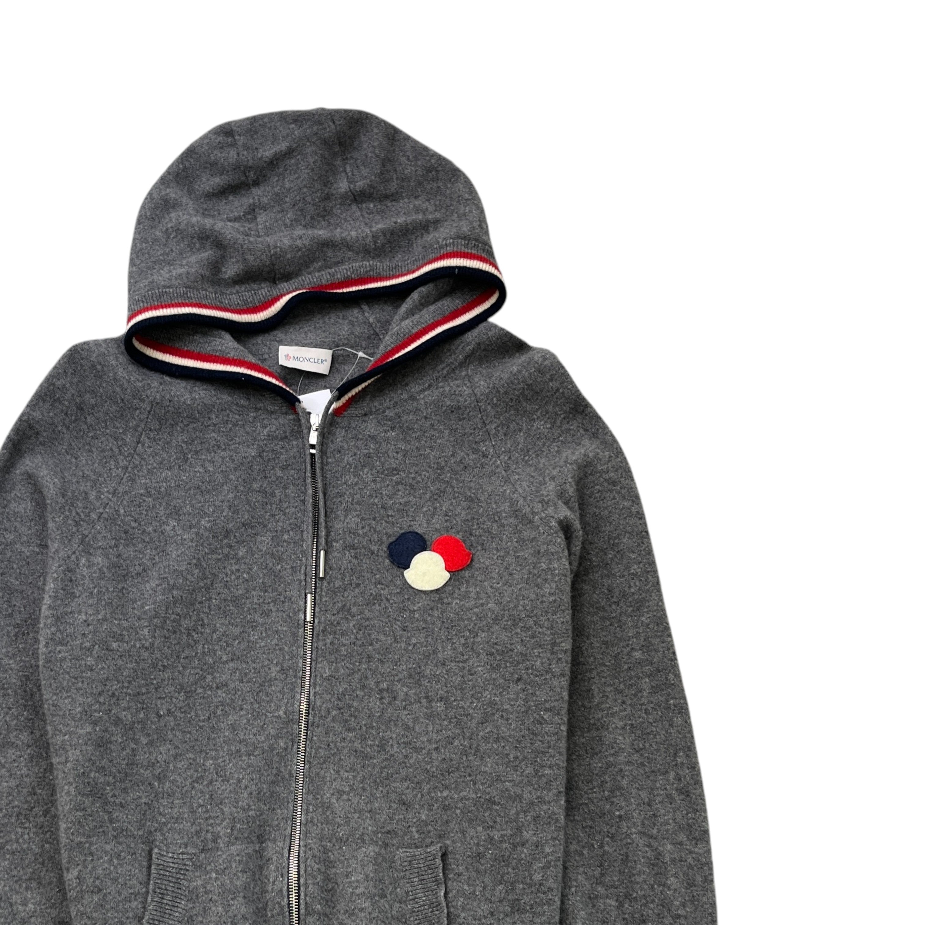 Men's Maglione Tricot Cardigan Grey Size XXL