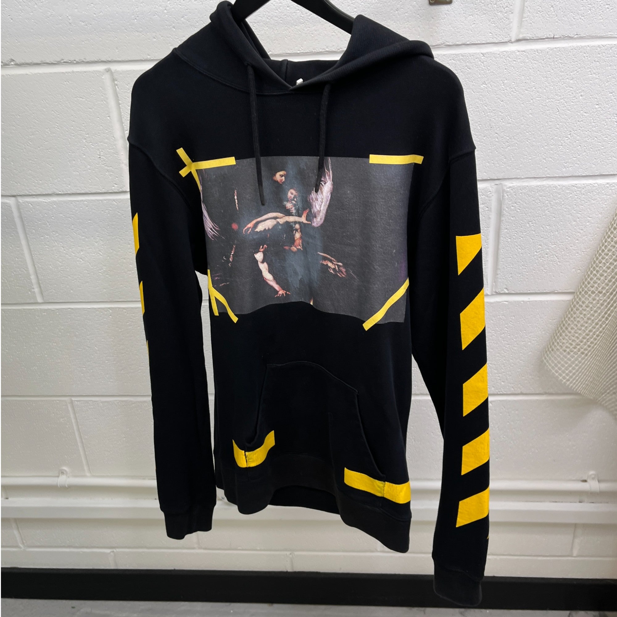 Men's Caravaggio Logo Hoodie Black Size XS