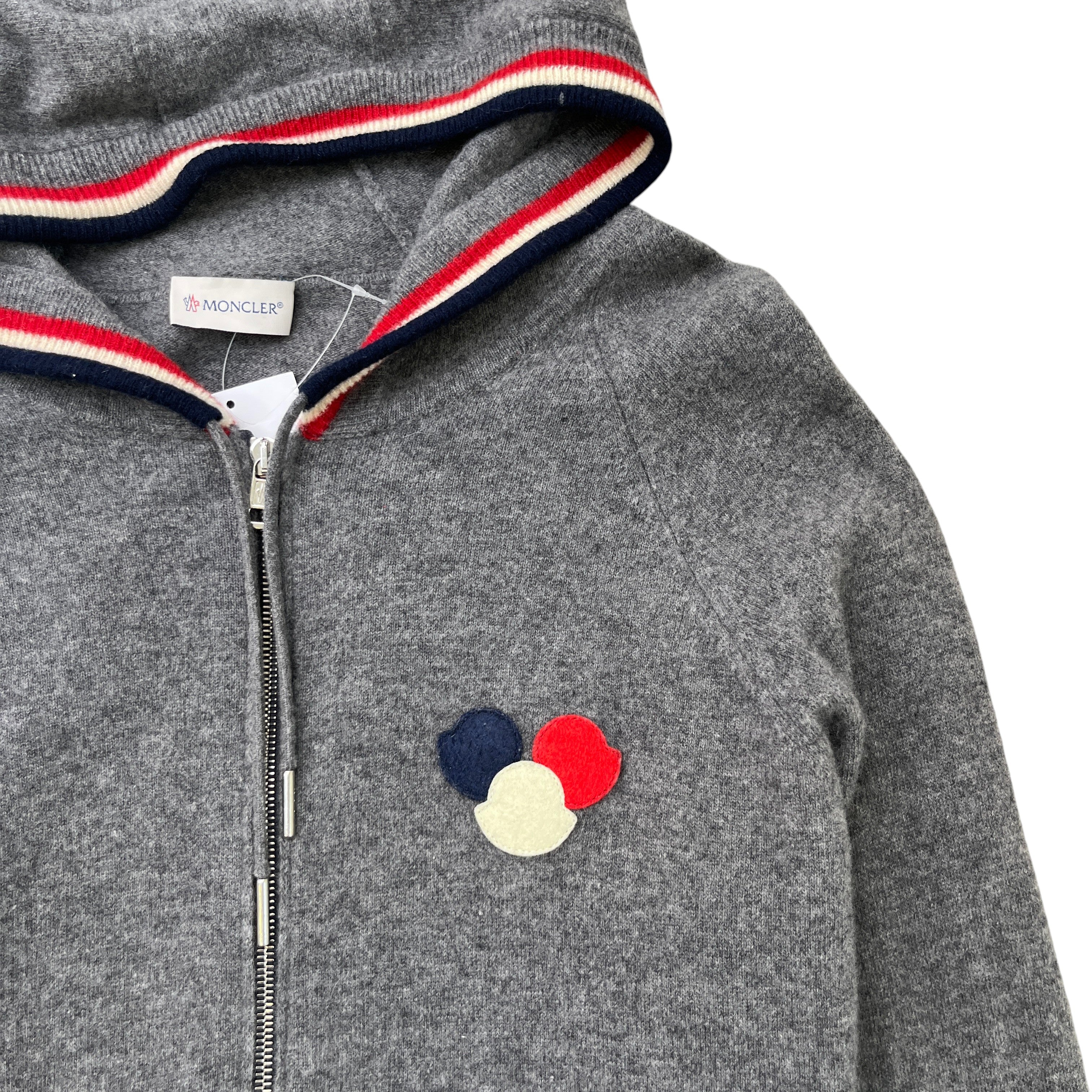 Men's Maglione Tricot Cardigan Grey Size XXL