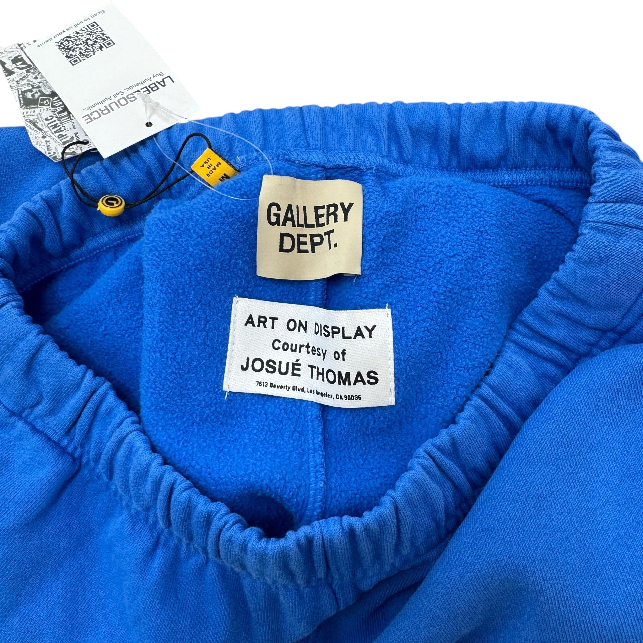 Men's Logo Patch Joggers Blue Size M