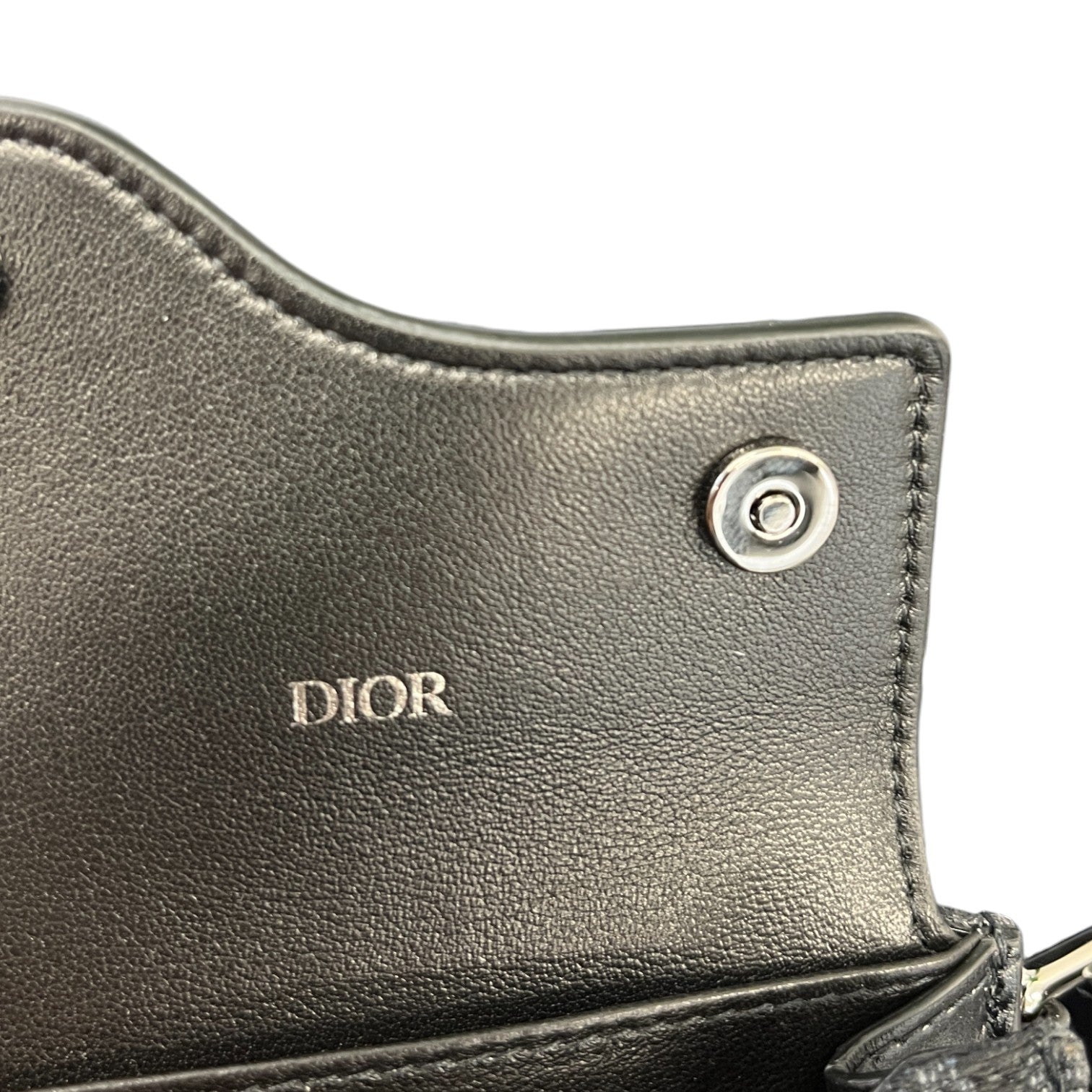 Men's Oblique Saddle Double Messenger Bag Black (Copy)