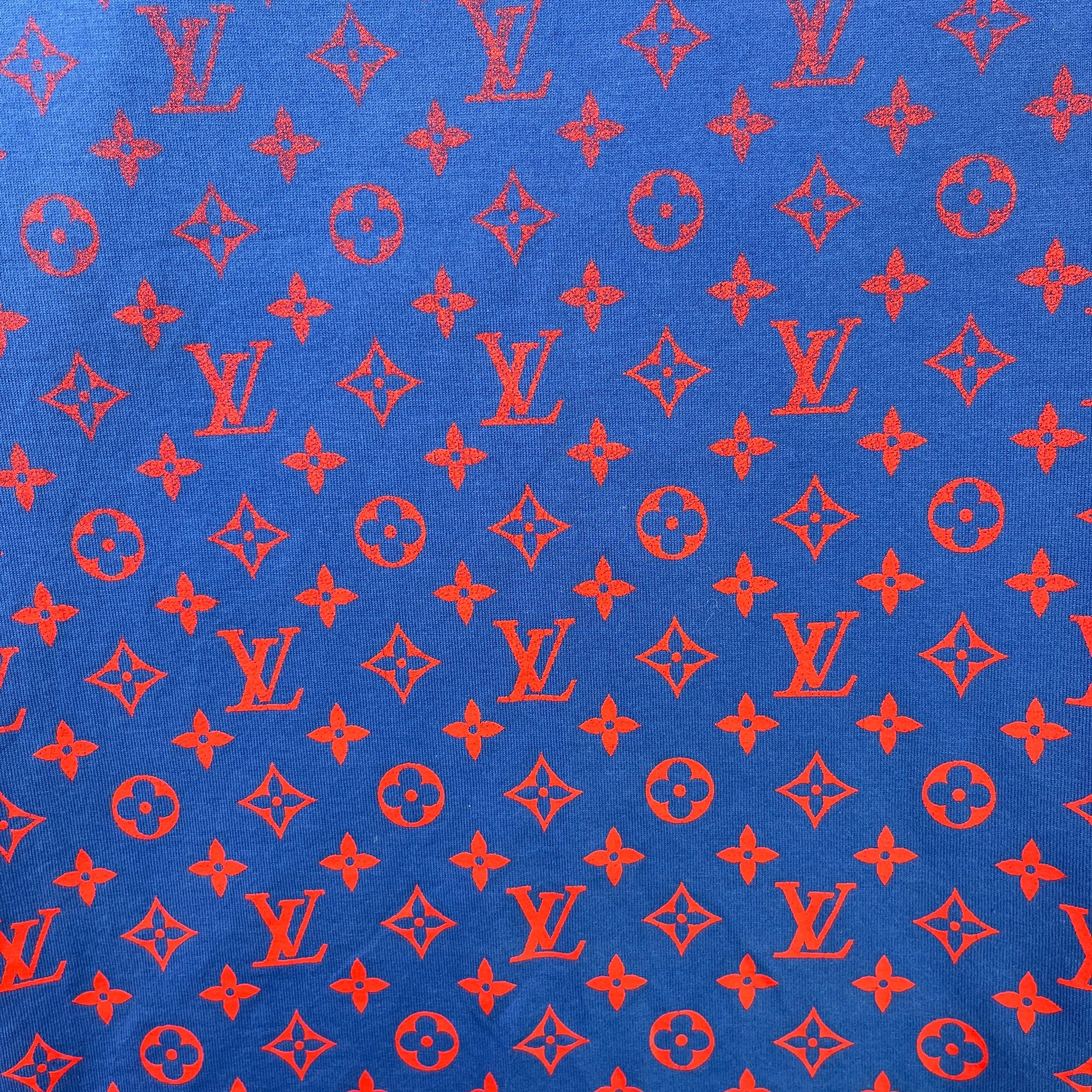 Men's Monogram Gradient T-Shirt Navy Size S