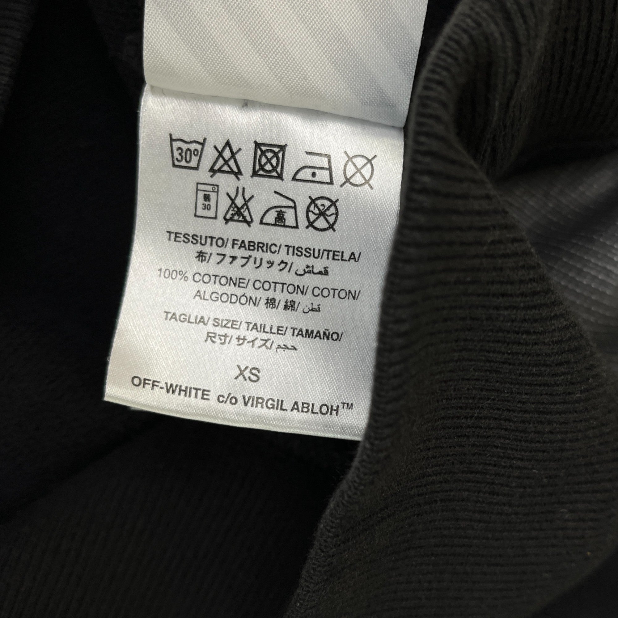 Men's Caravaggio Logo Hoodie Black Size XS