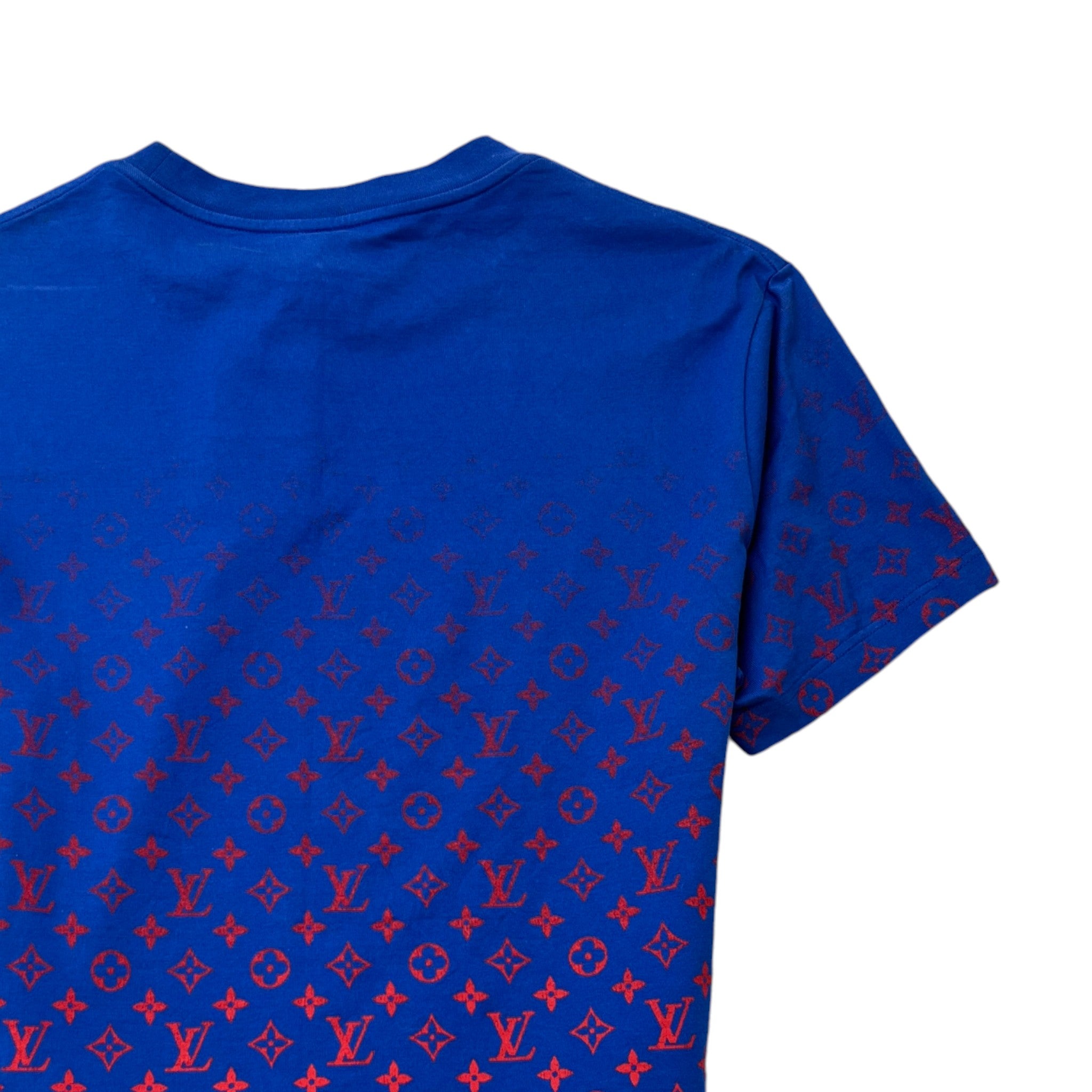 Men's Monogram Gradient T-Shirt Navy Size S