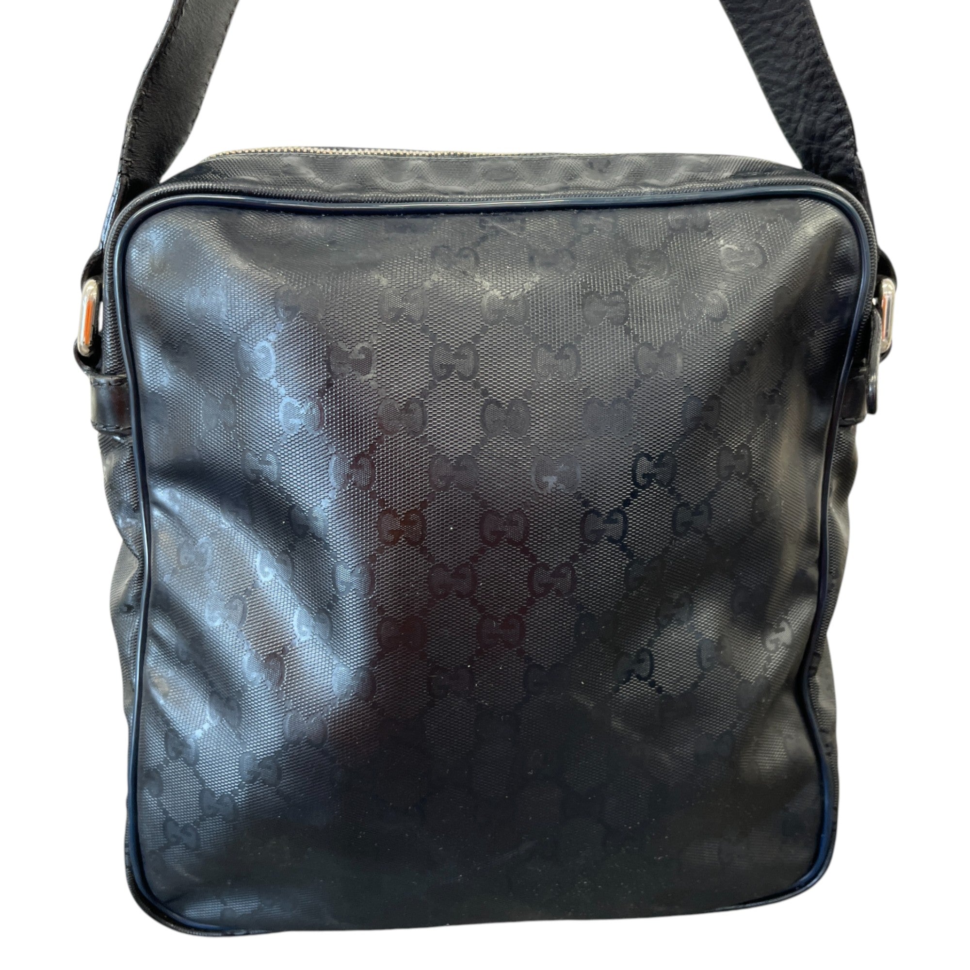 Men's Gg Supreme Messenger Bag Black