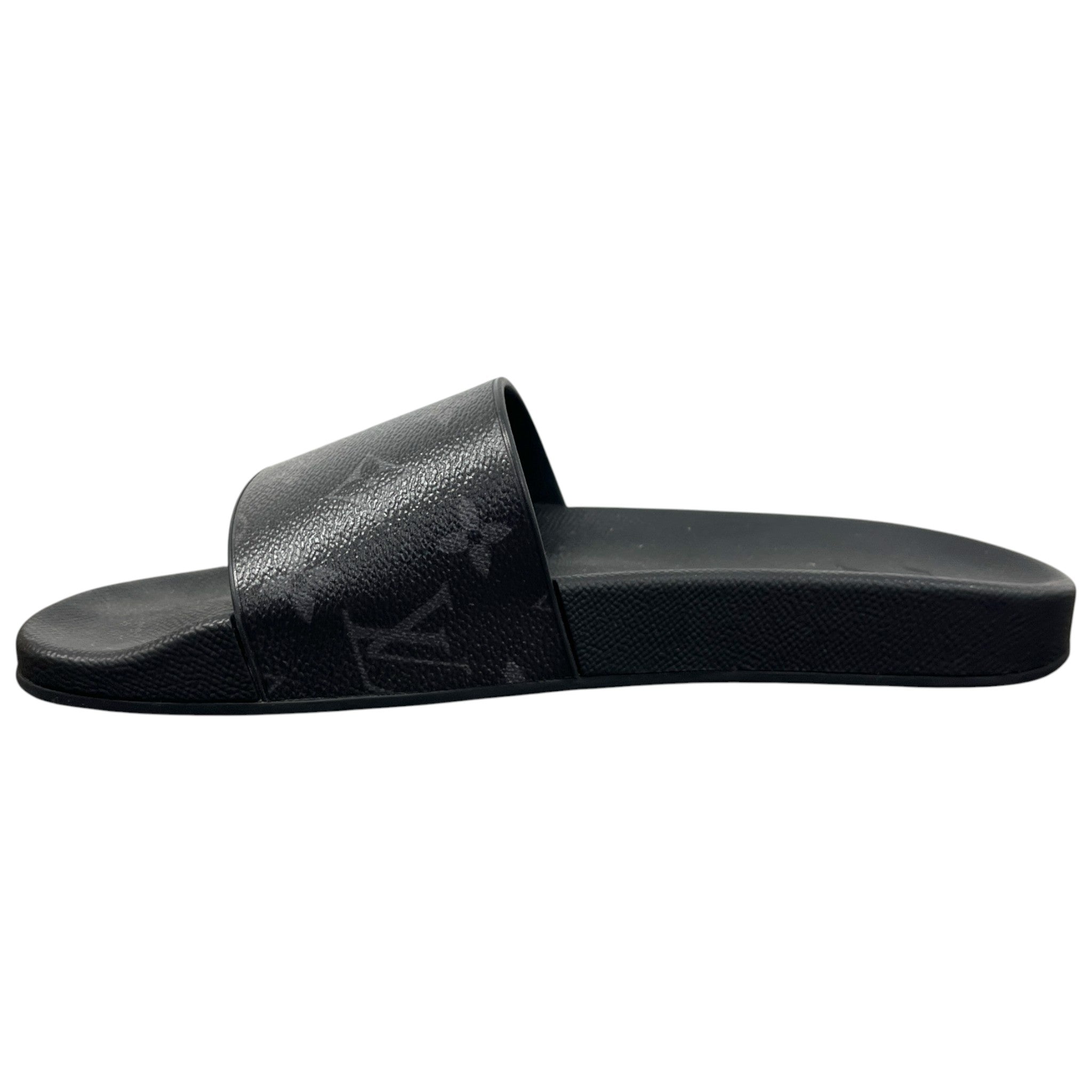 Men's Monogram Eclipse Waterfront Slides Black Size EU 40.5 / UK 6.5