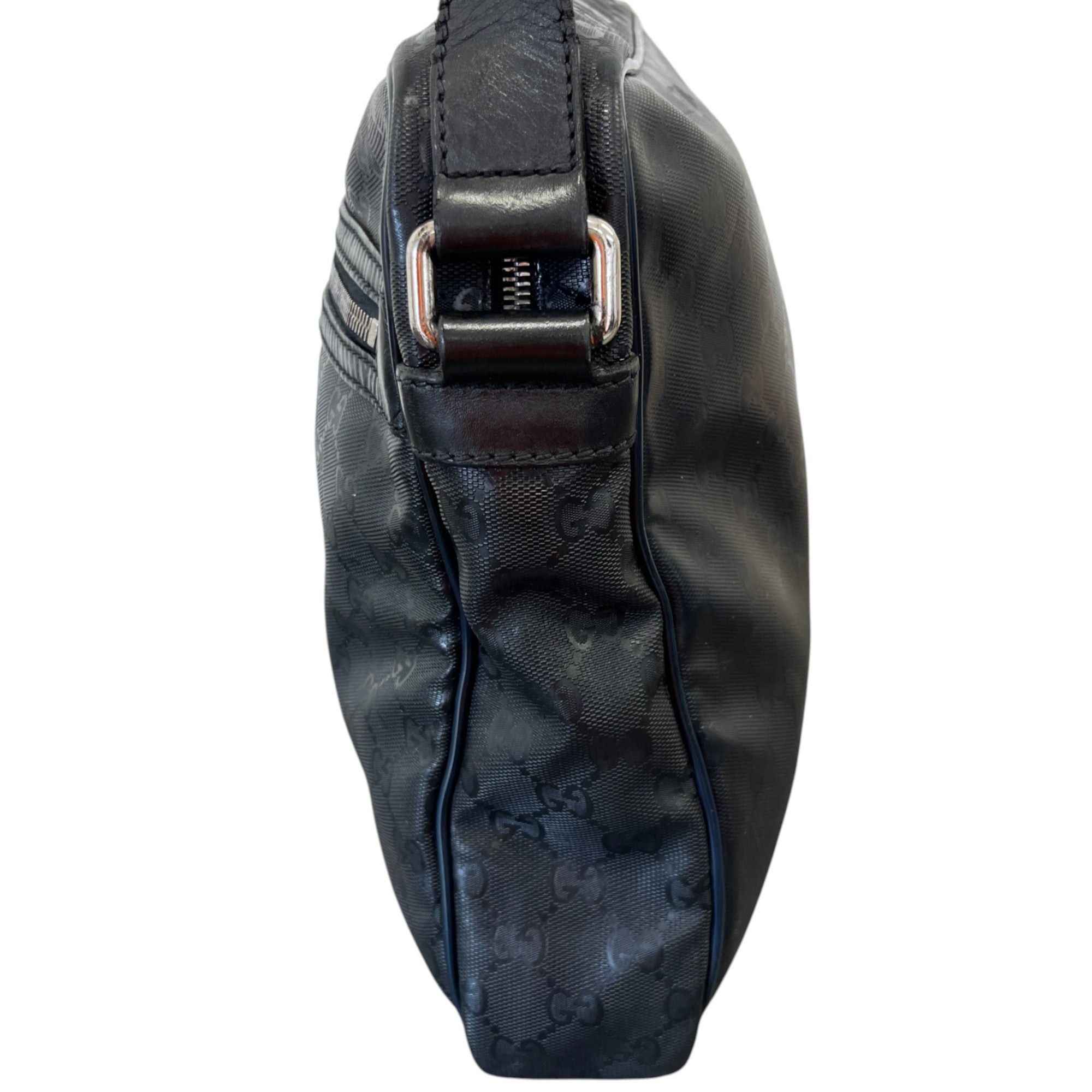 Men's Gg Supreme Messenger Bag Black