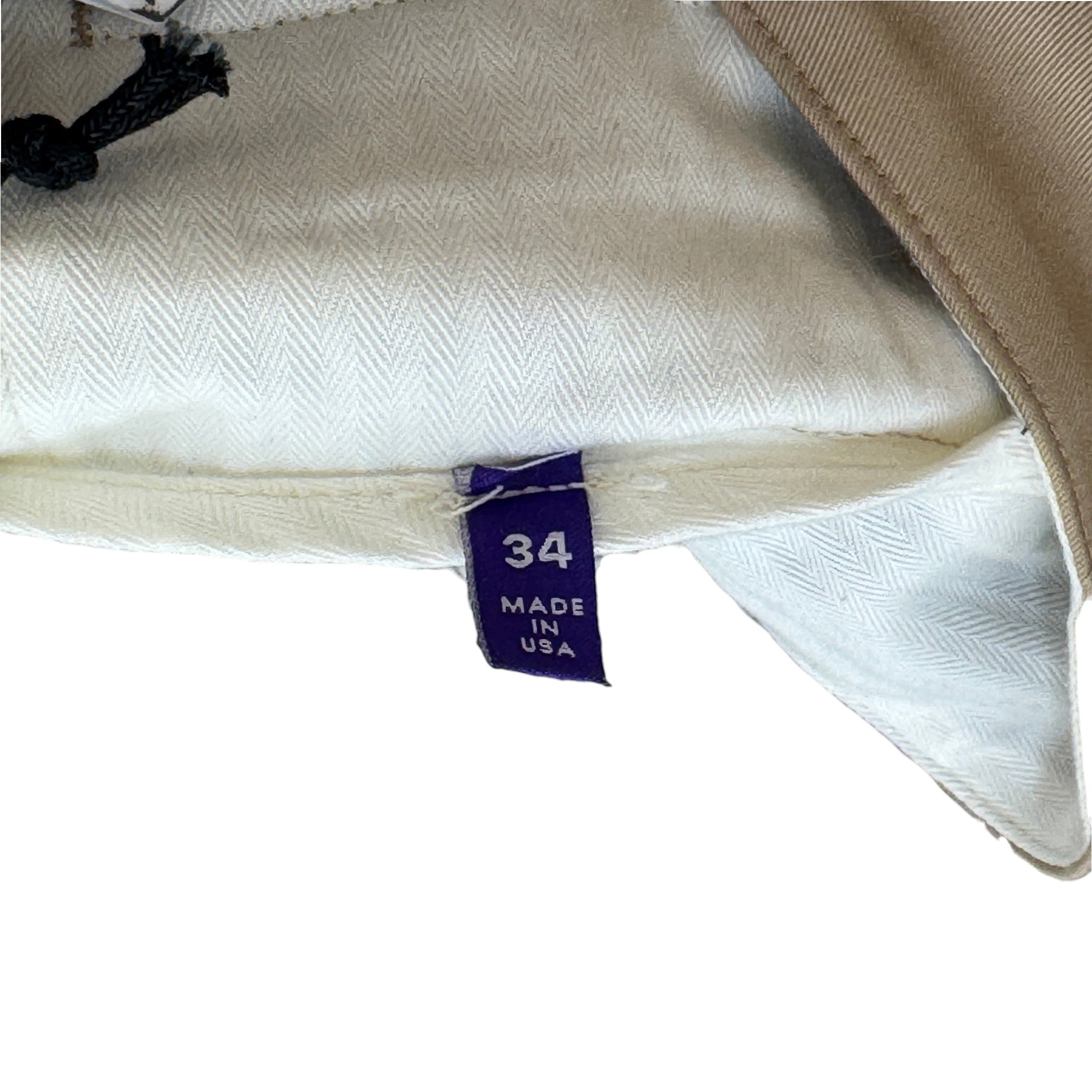 Men's Carpenter Flare Trousers Beige Size Waist 34"