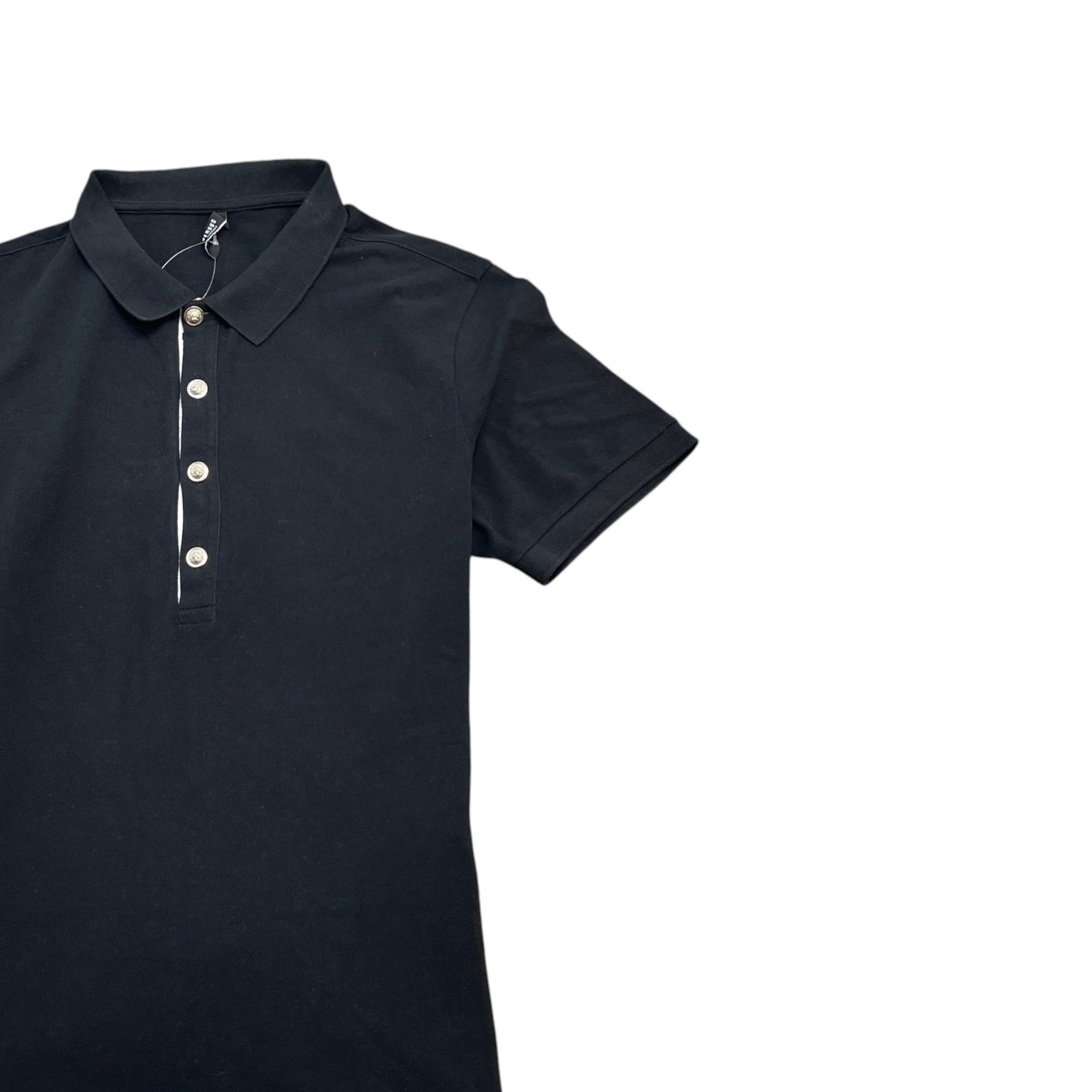 Men's Tab Logo Polo Shirt Black Size L